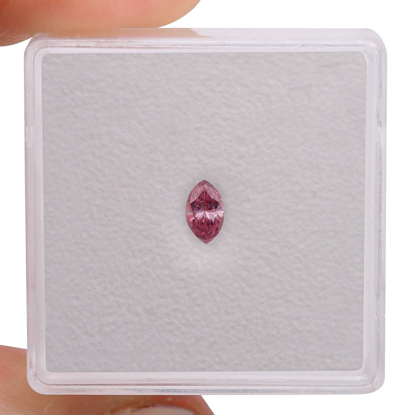 0,17 Karat Fancy Intense Pink Marquise-Diamant I1 GIA