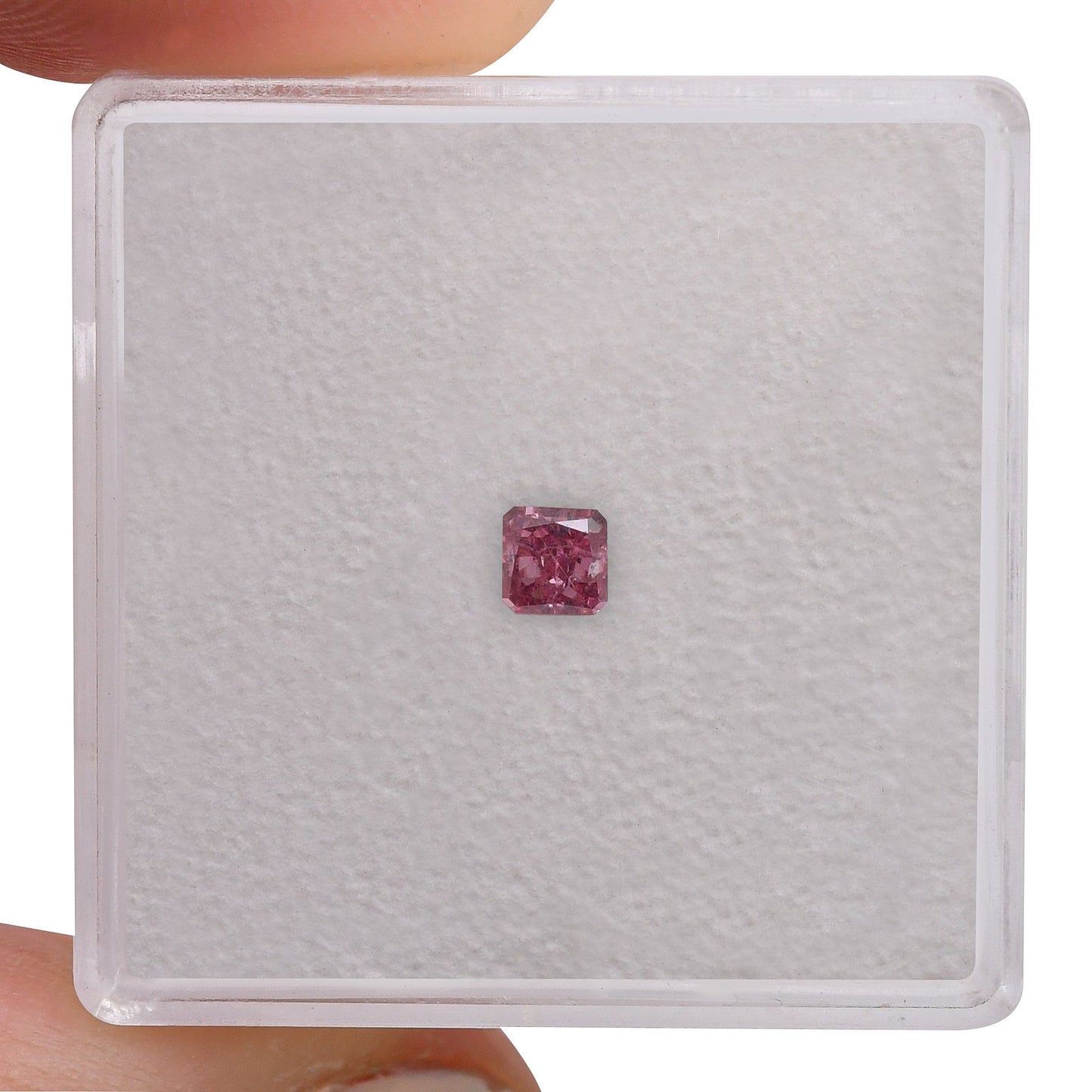 0,17 Karat Fancy Intense Purplish Pink Radiant I1 GIA