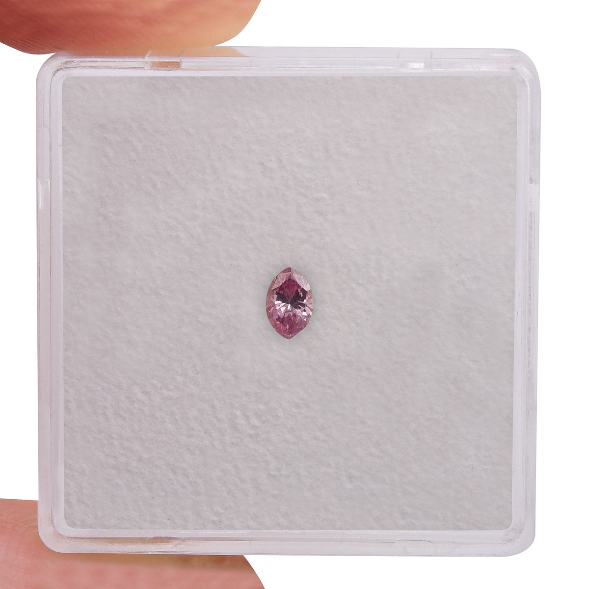 0,11 Karat Fancy Intense Purplish Pink Marquise-Diamant (SI1) GIA