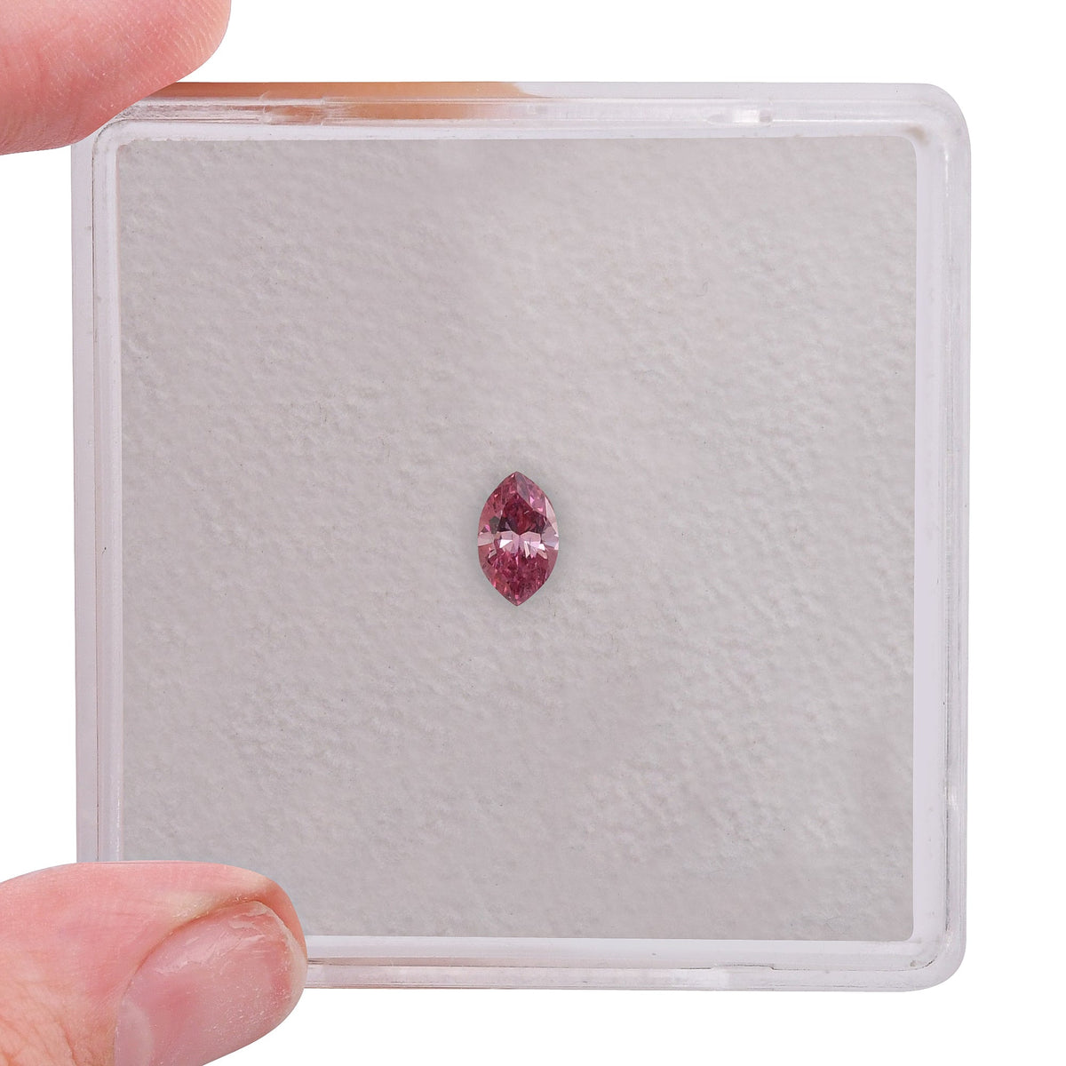 0,12 Karat Fancy Intense Purplish Pink Marquise-Diamant (SI1) GIA
