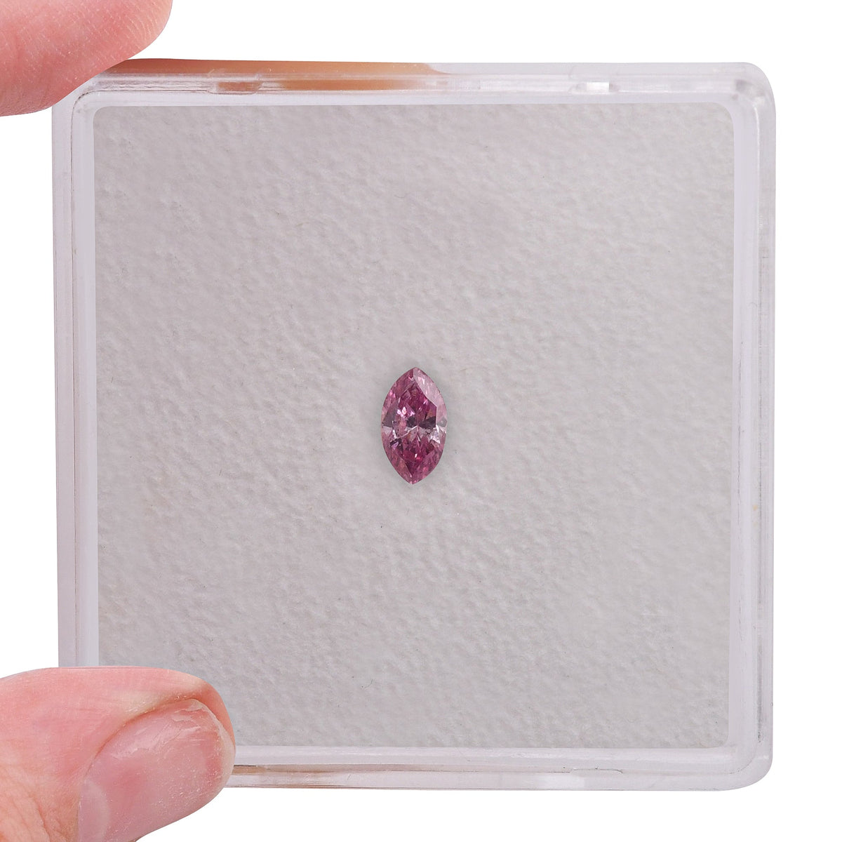 0,13 Karat Fancy Intense Purple Pink Marquise-Diamant (SI1) GIA