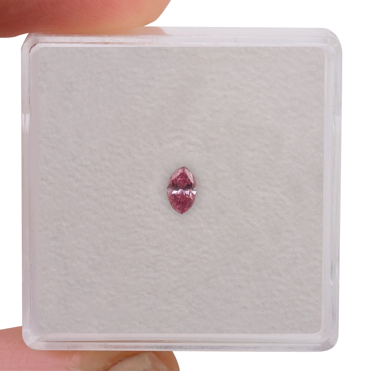 0,11 Karat Fancy Intense Pink Marquise-Diamant (VS1) GIA