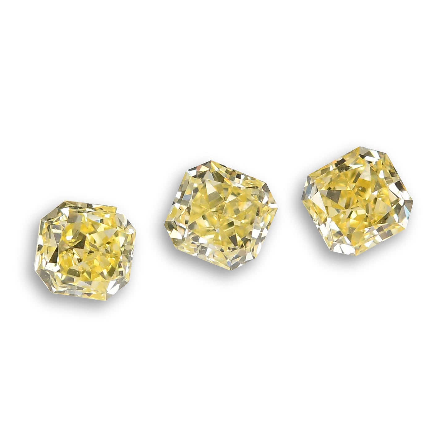 0,41 Karat Fancy Yellow Radiant Diamanten (VS2)