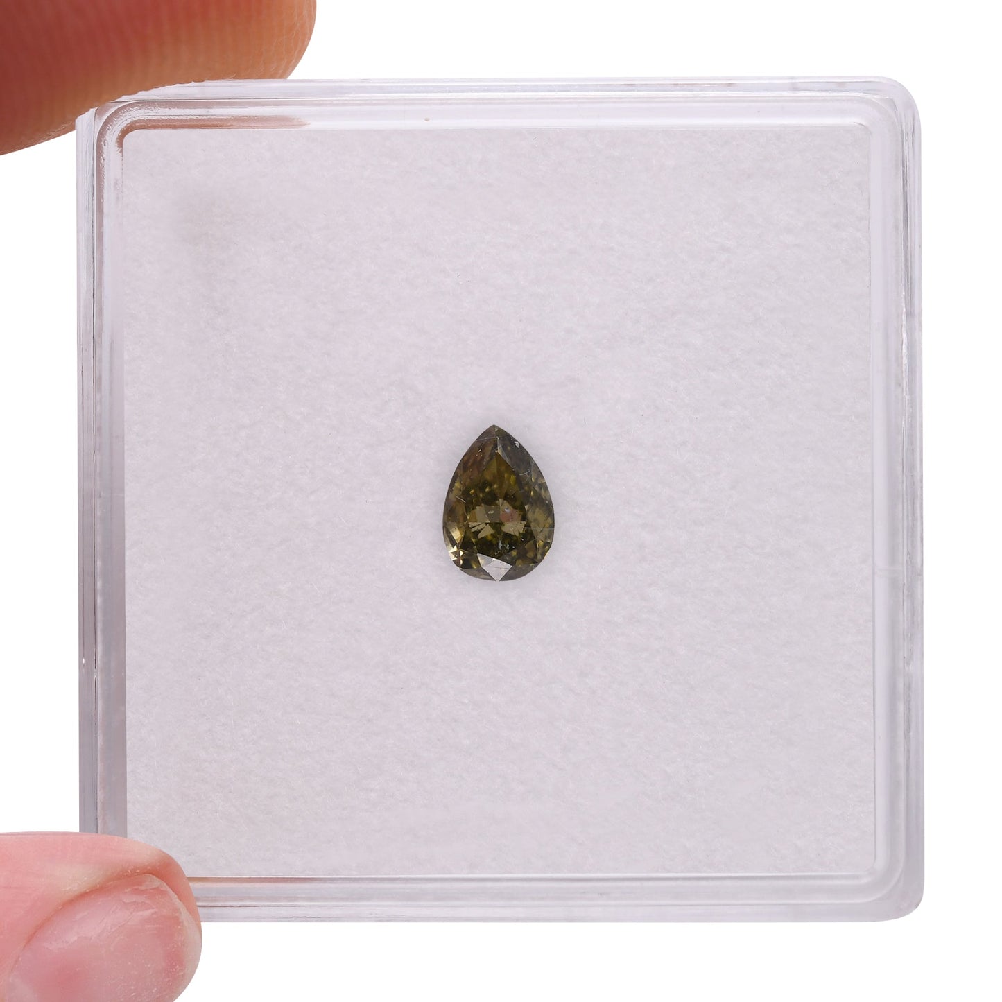 0,32 Karat Chamäleon-Birnen-Diamant, GIA