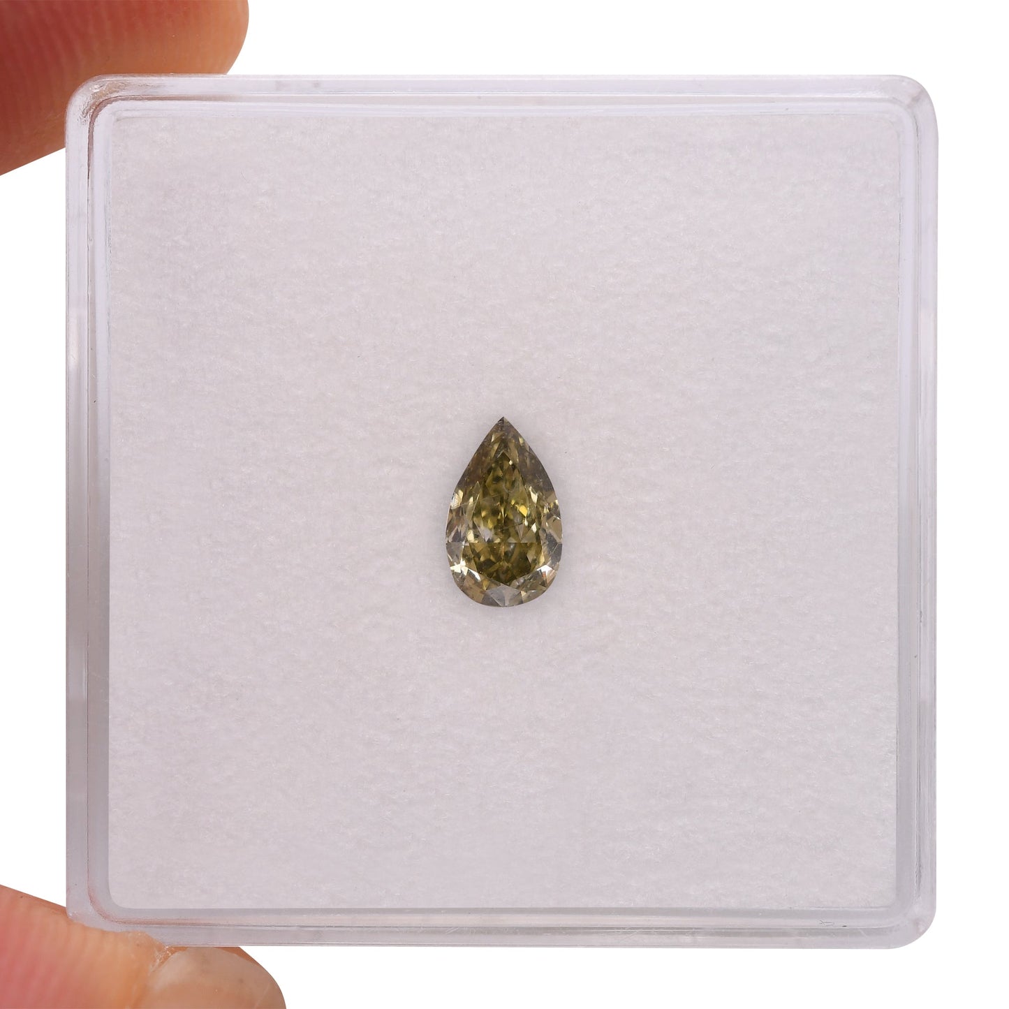 0,40 Karat Chamäleon-Birnen-Diamant SI2 GIA