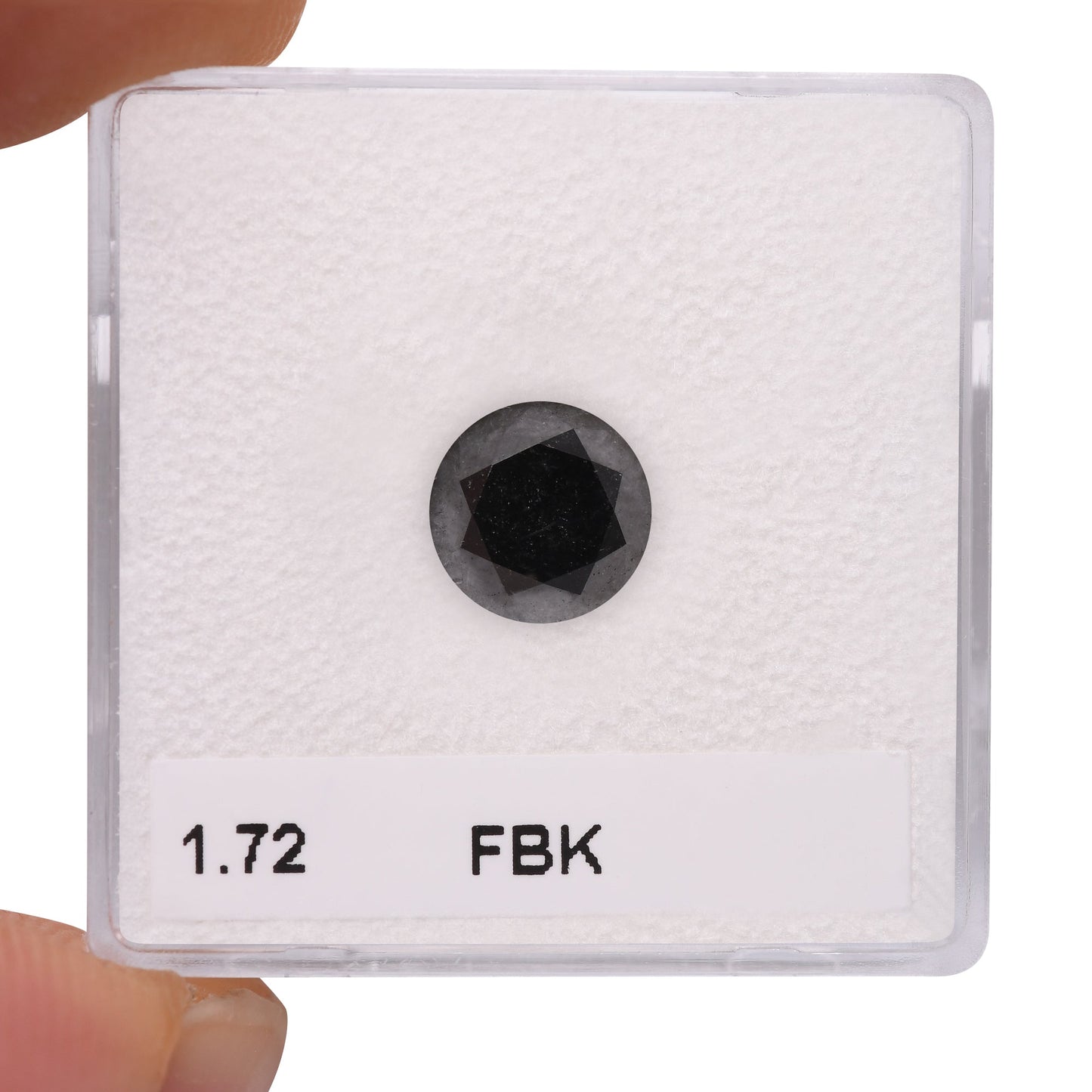 1,72 Karat Fancy Black Brillant-Diamant, GIA-zertifiziert