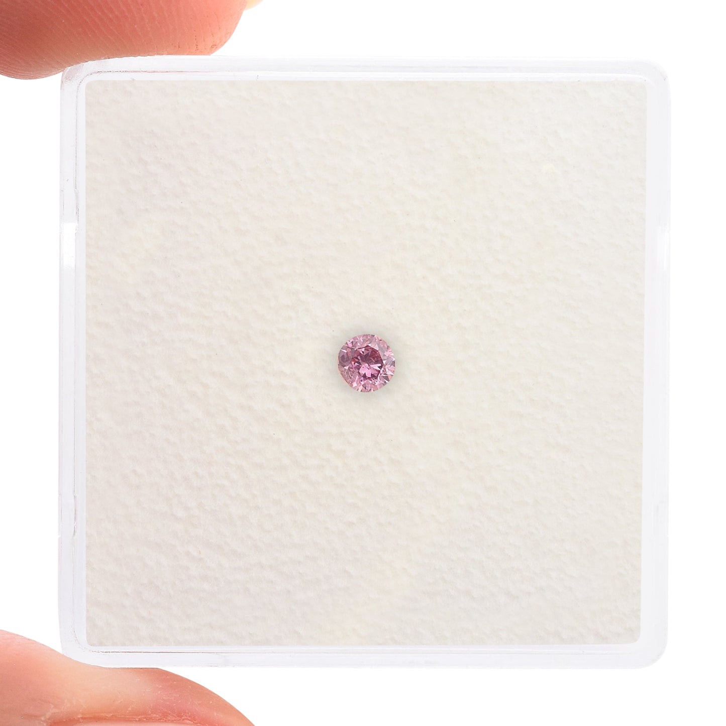 0,07 Karat Fancy Intense Purplish Pink Brillanter Diamant GIA