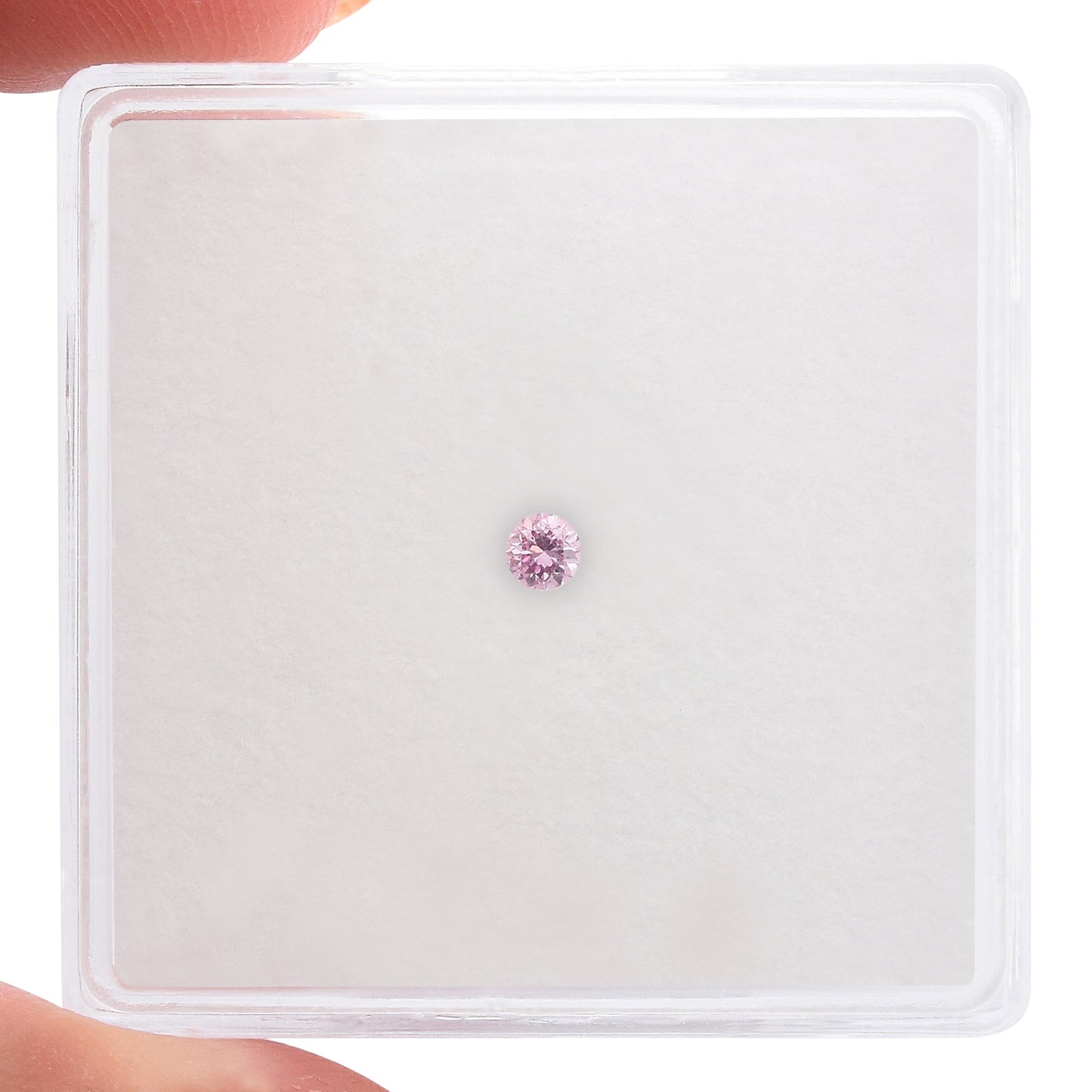 0,04 Karat Fancy Purplish Pink Brillanter Diamant, GIA