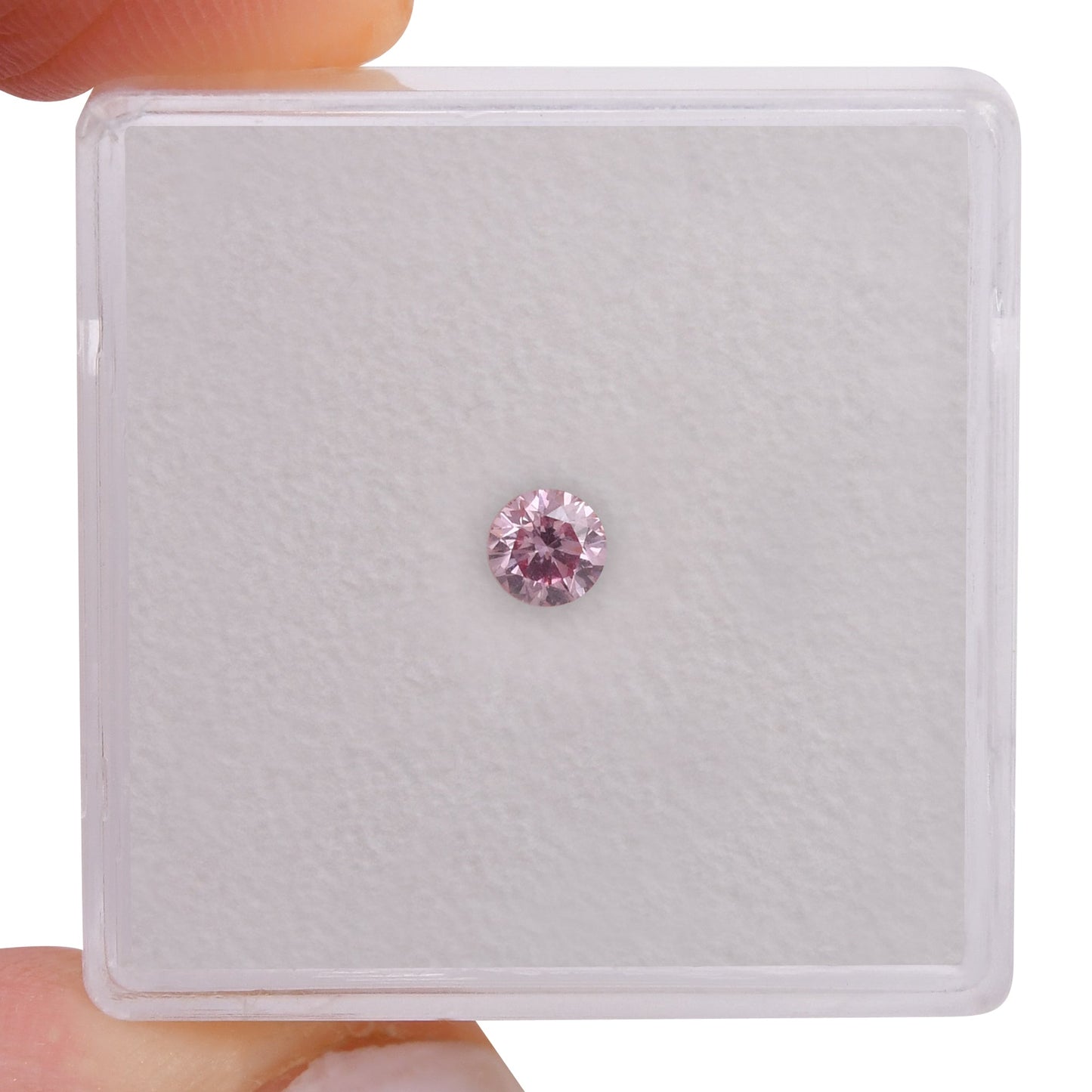 0,18 Karat Fancy Intense Purplish Pink Brillanter SI1 GIA