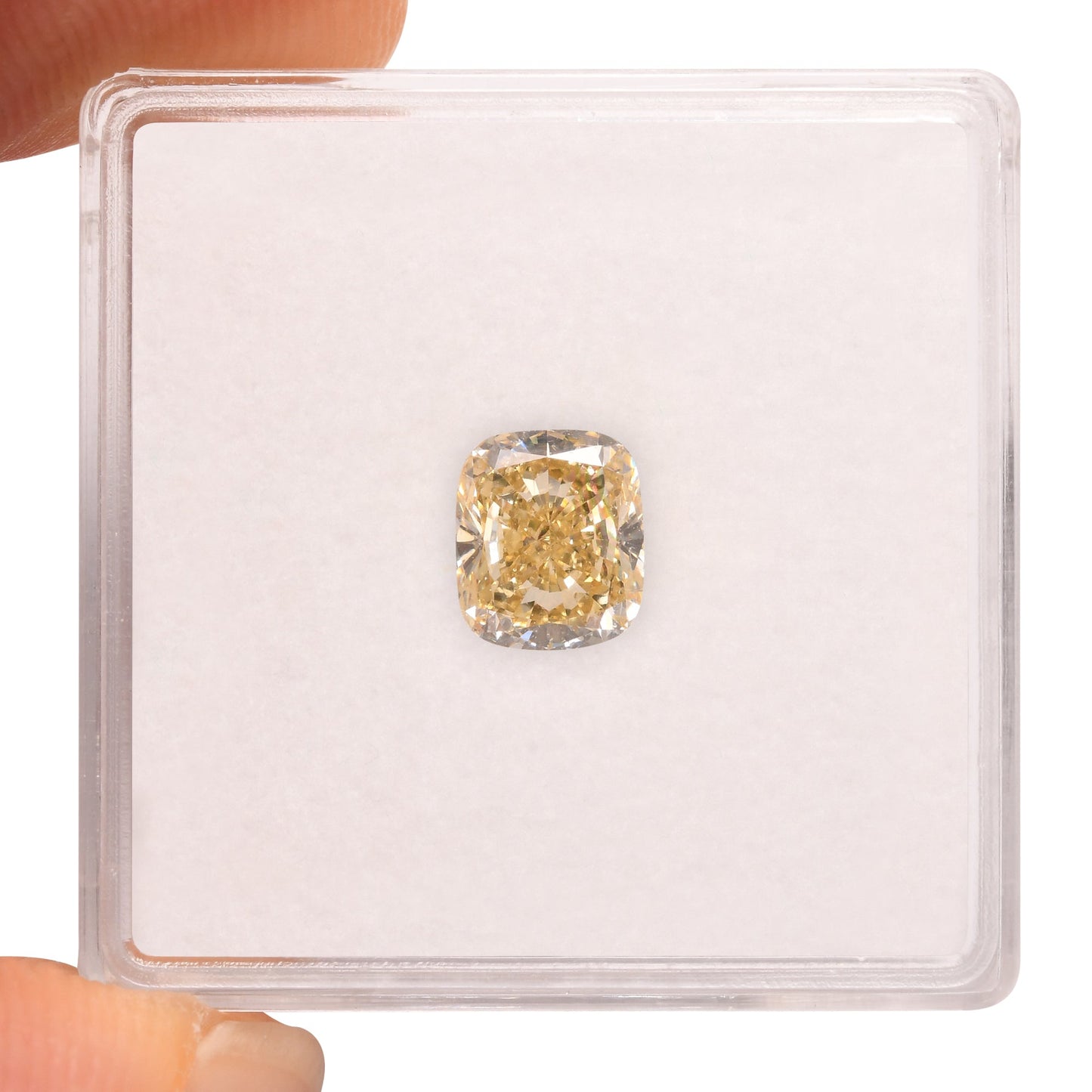 1.16 Carat Fancy Brownish Yellow Cushion Diamond VVS2 GIA