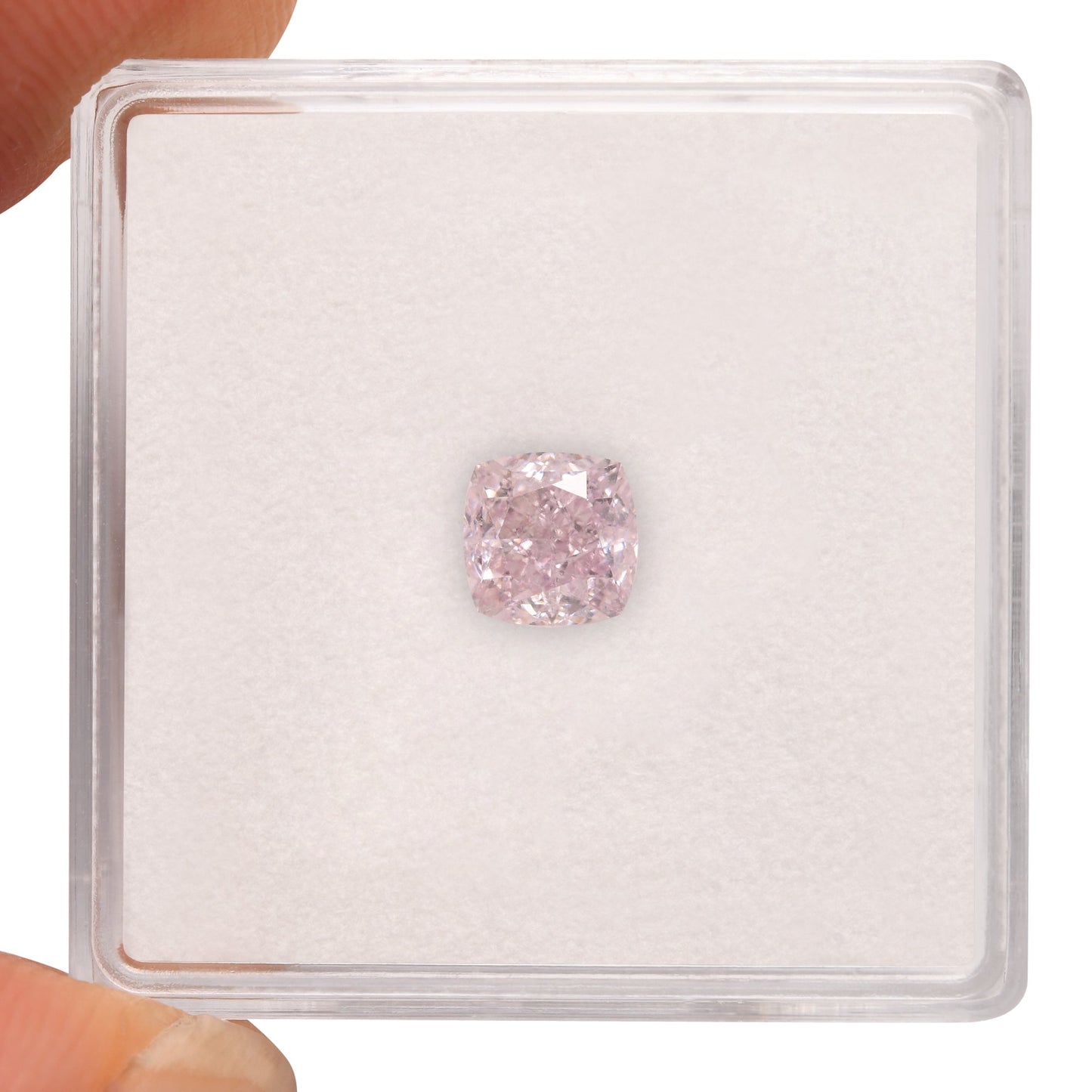 0,84 Karat Fancy Light Pink Cushion Diamant VS2 GIA