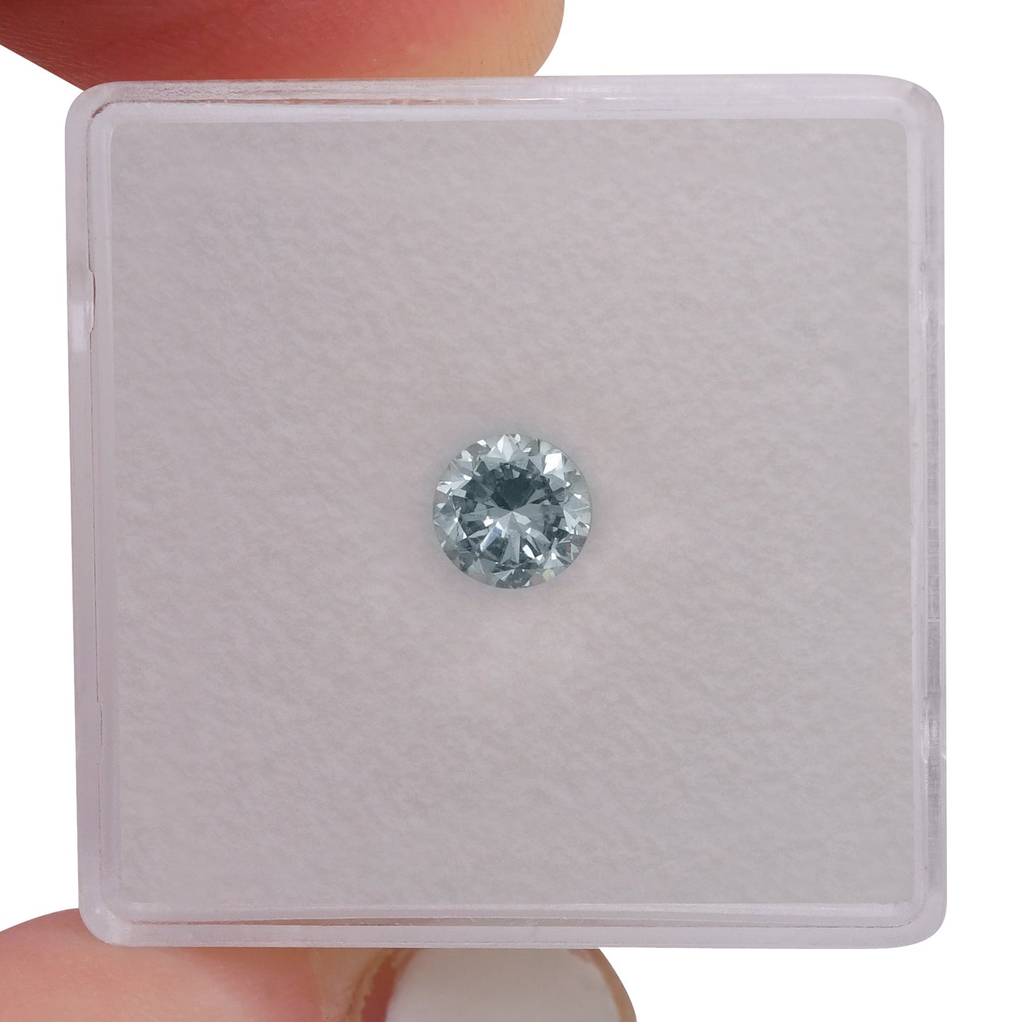 0,51 Karat hellblauer, runder Brillant-Diamant, VS2, GIA