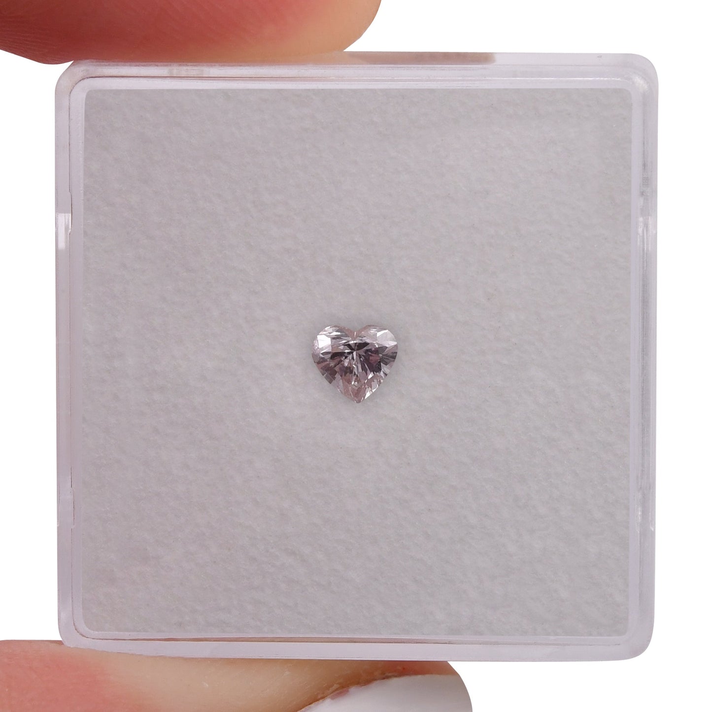 0.19 Carat Fancy Light Brown Pink HEART Diamond I2 GIA