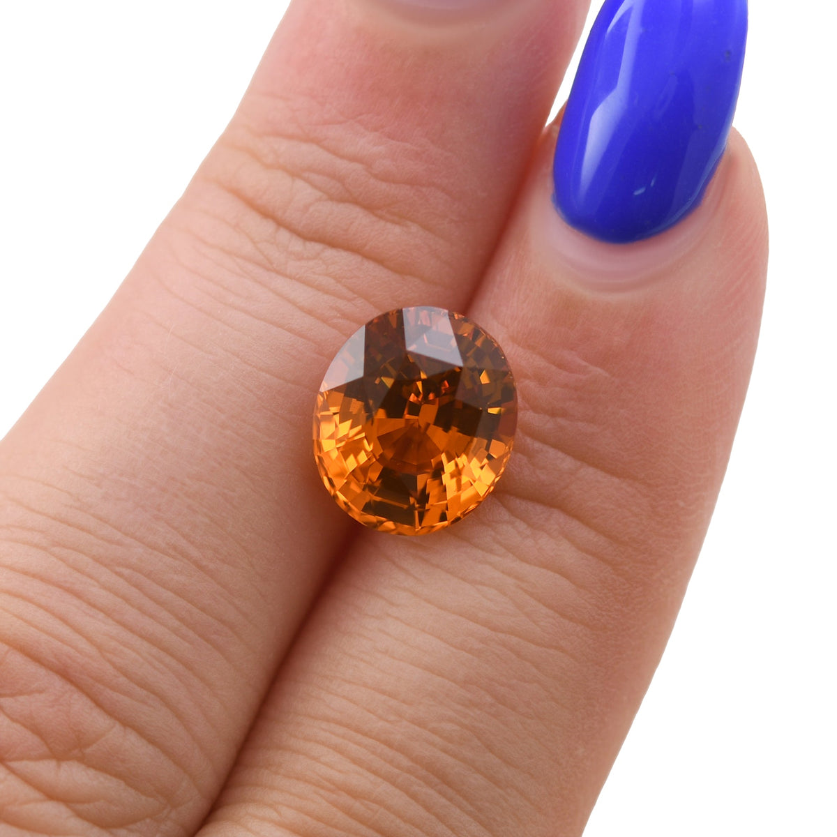 Ovaler Saphir | 6,07 ct | Orange | GIA | Ref. 721166