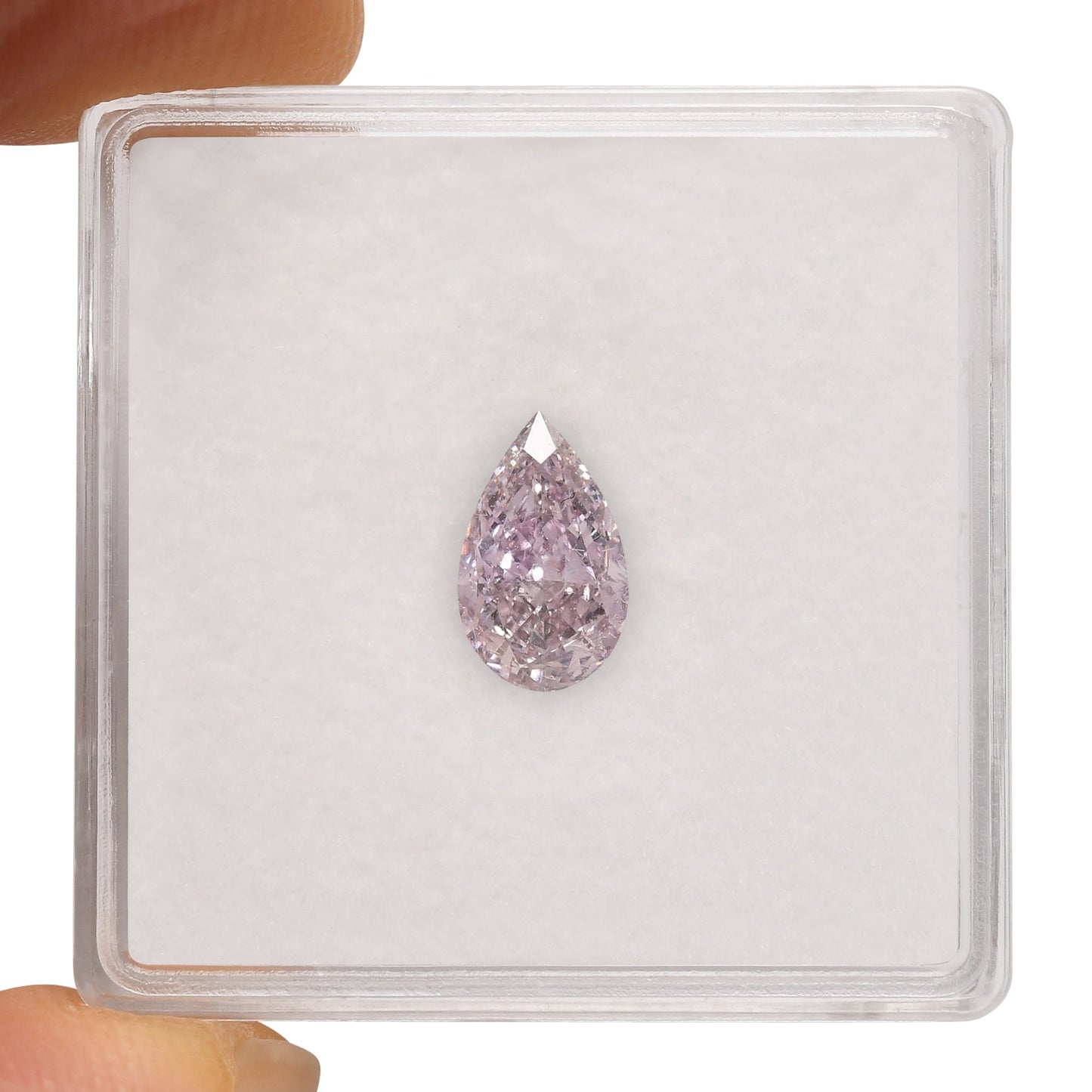 1.02 Carat Fancy Purple Pink Pear Diamond VS2 GIA