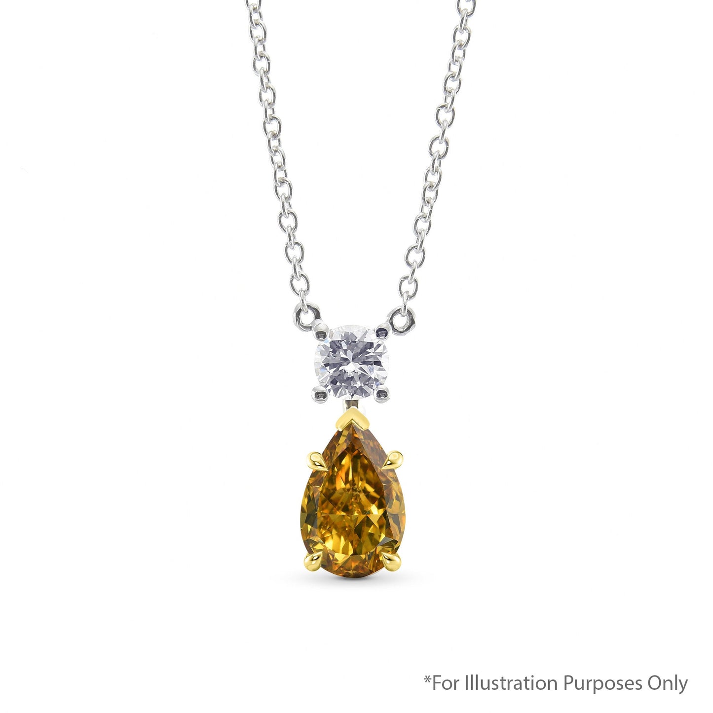 0.70 Carat Fancy Deep Brownish Greenish Yellow Pear Diamond SI1 GIA