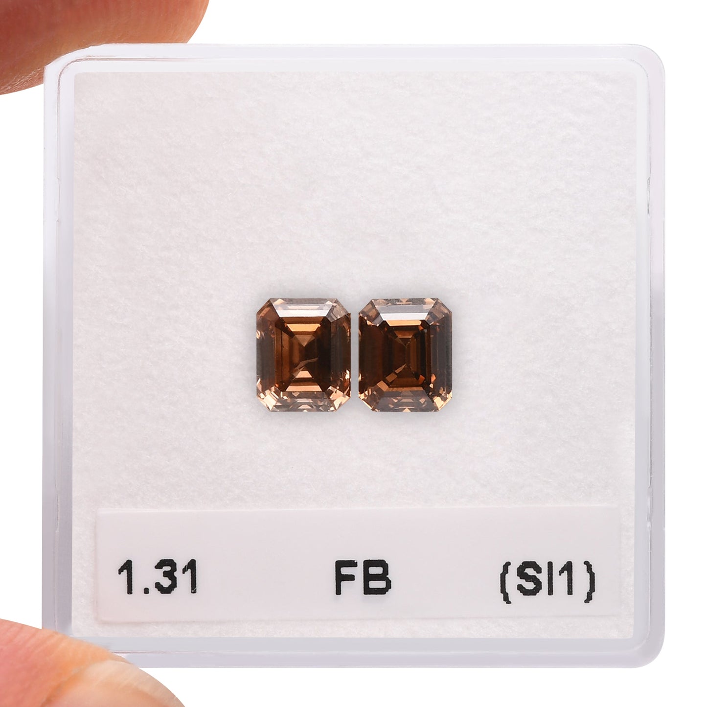 1,31 Karat Fancy Brown Emerald Diamonds (SI1)