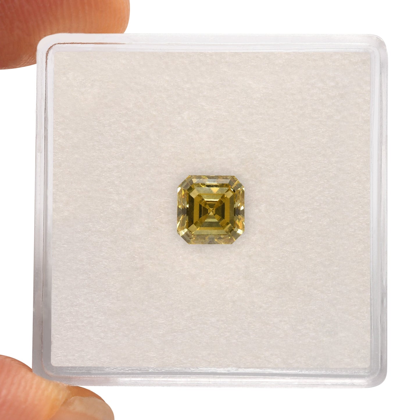 1,01 Karat Fancy Deep Yellow Asscher-Diamant VVS2 GIA