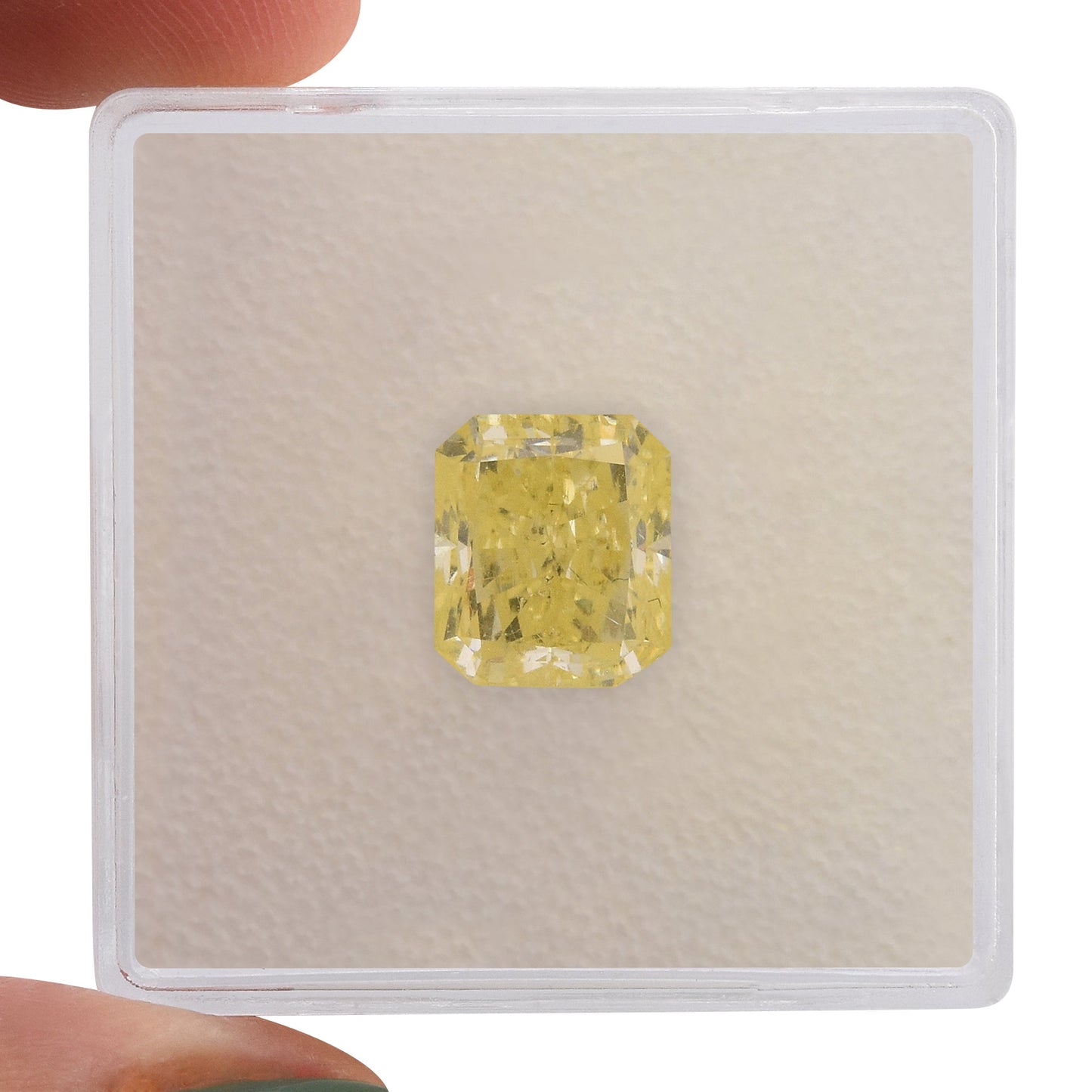 3.05 Carat Fancy Light Yellow Radiant Diamond SI2 GIA