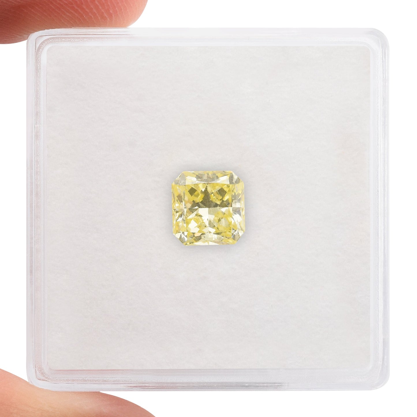 1,01 Karat Fancy Intense Yellow Radiant VS2 GIA