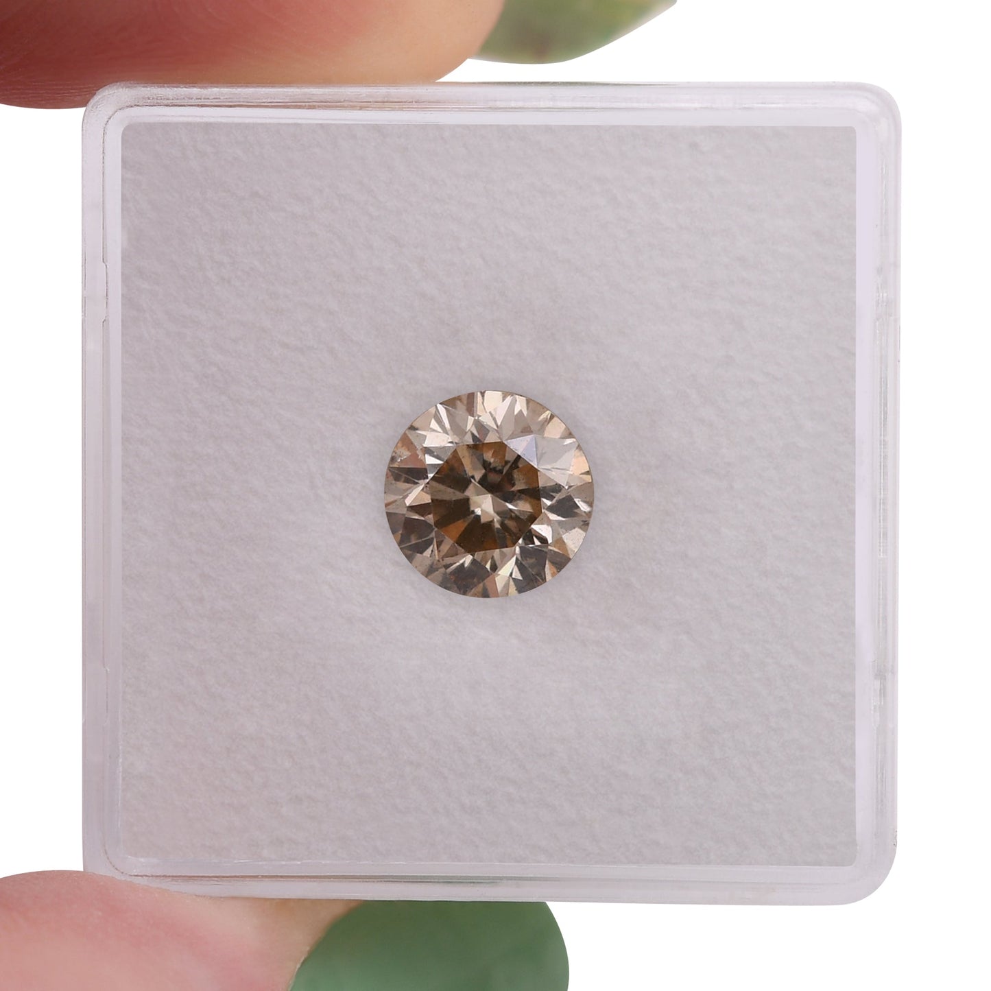 1,50 Karat hellbrauner runder Diamant SI2 GIA