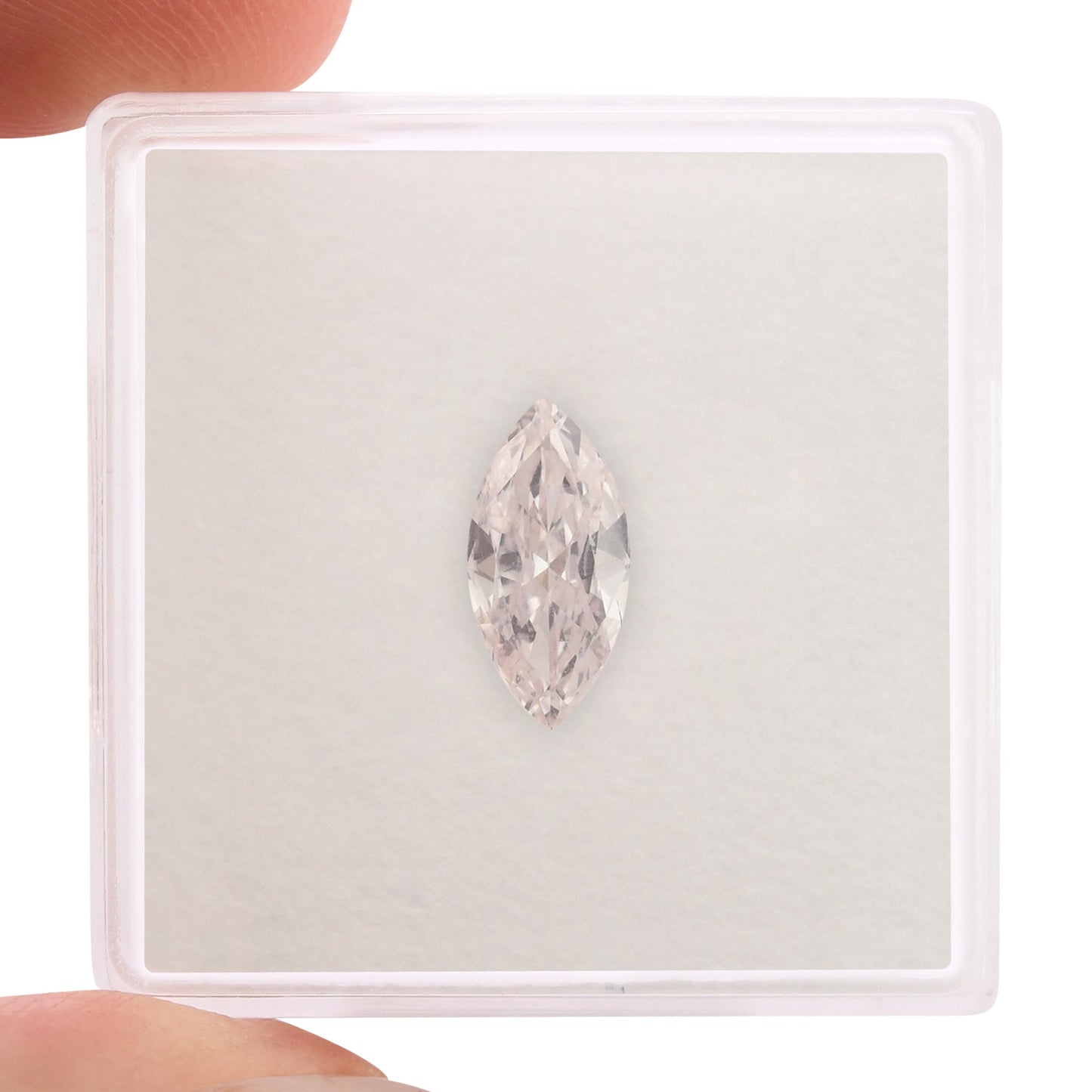 0.74 Carat Very Light Pink Marquise Diamond VS2 GIA