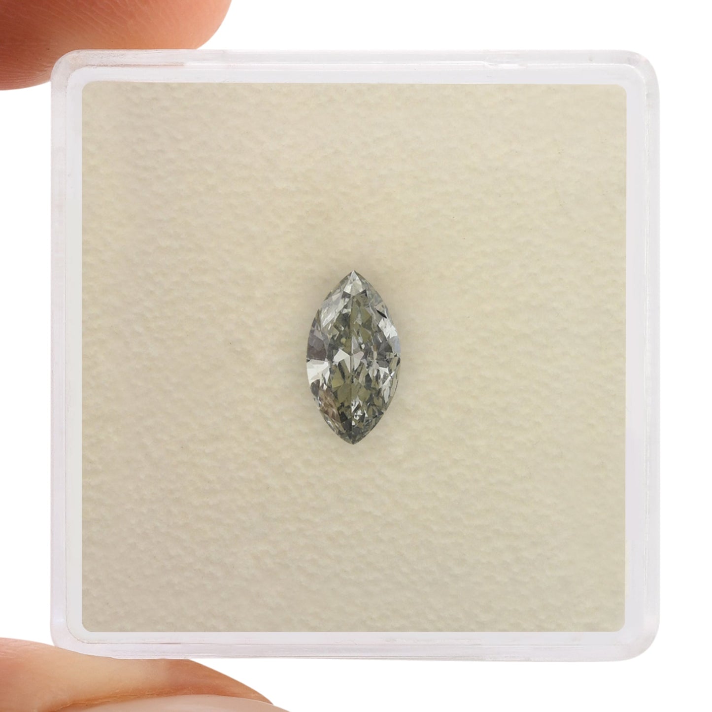0.47 Carat Fancy Gray Blue Marquise Diamond VVS2 GIA