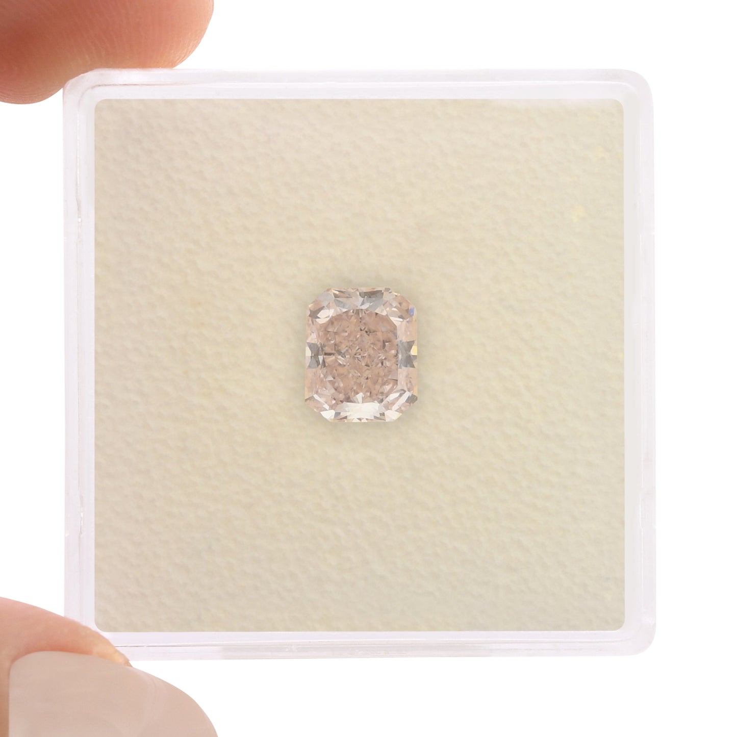1.03 Carat Fancy Light Pink Cushion Diamond VVS1 GIA