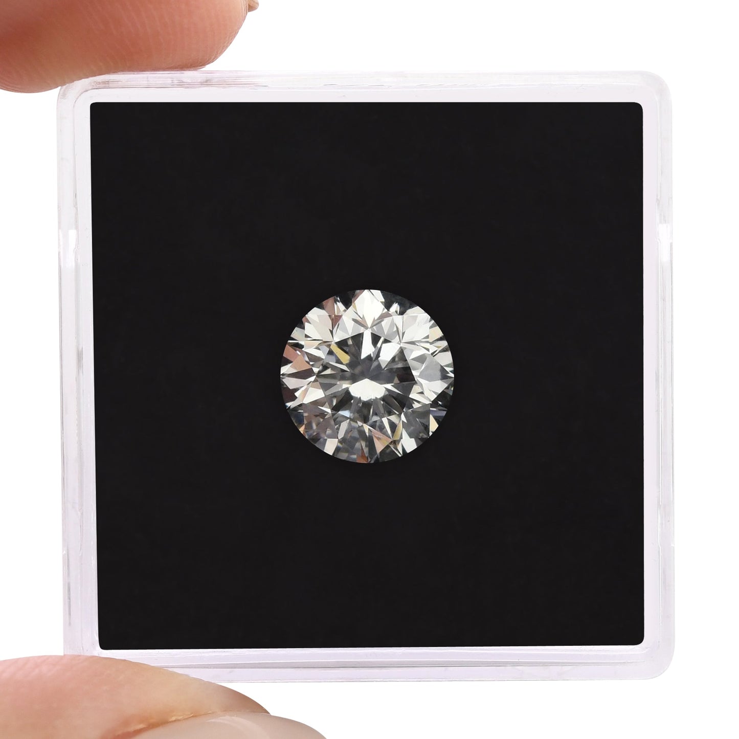 2,00 Karat E-förmiger runder Diamant VS1 GIA