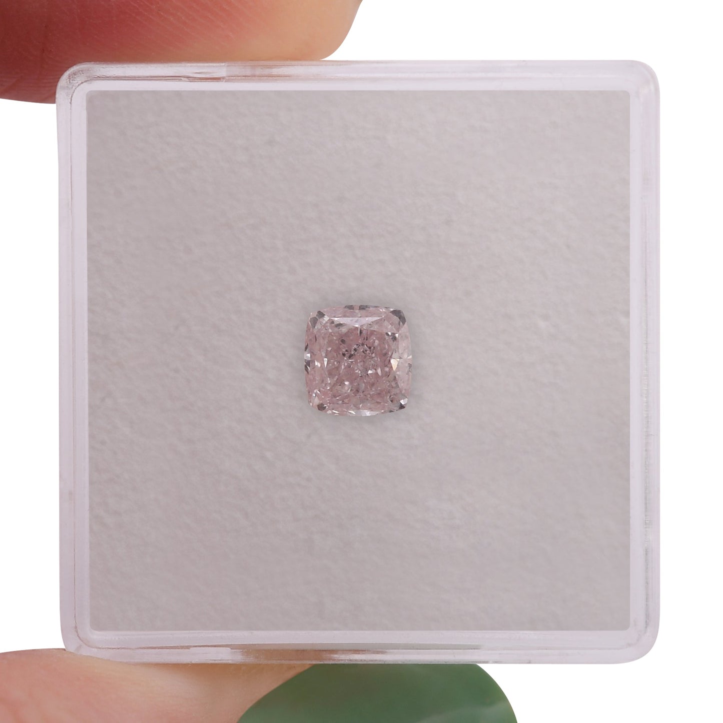 0,72 Karat hellrosa Kissen-Diamant VVS2 GIA