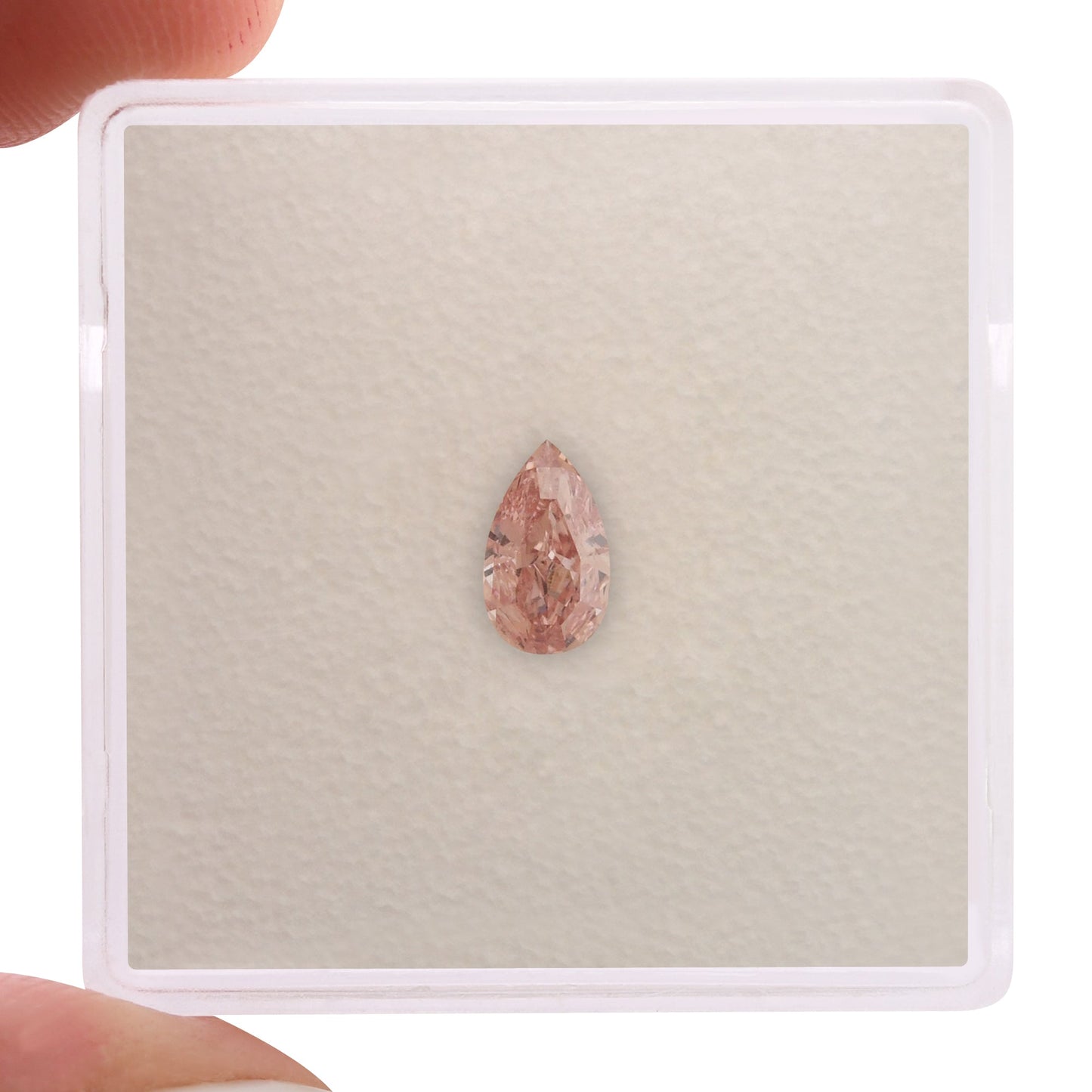 0,51 Karat Fancy Intense Pink Birnenförmiger Diamant VS2 GIA