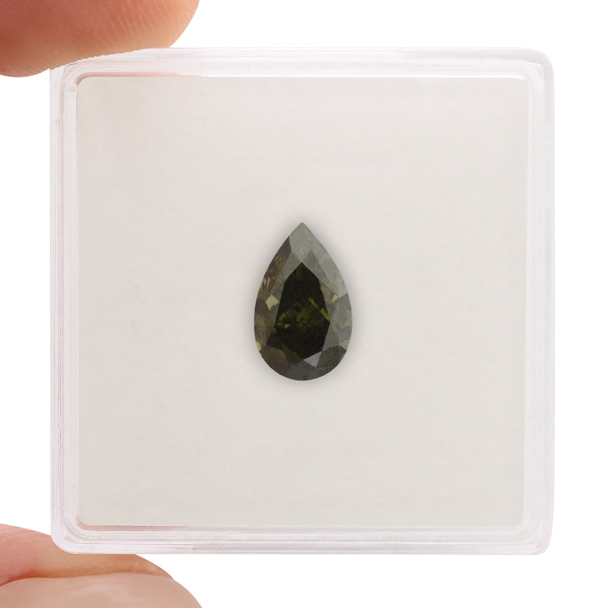 Birnenförmiger Diamant | 1,22 ct | Dunkelgrau-Gelbgrün | VS1 | GIA | Ref. 629335