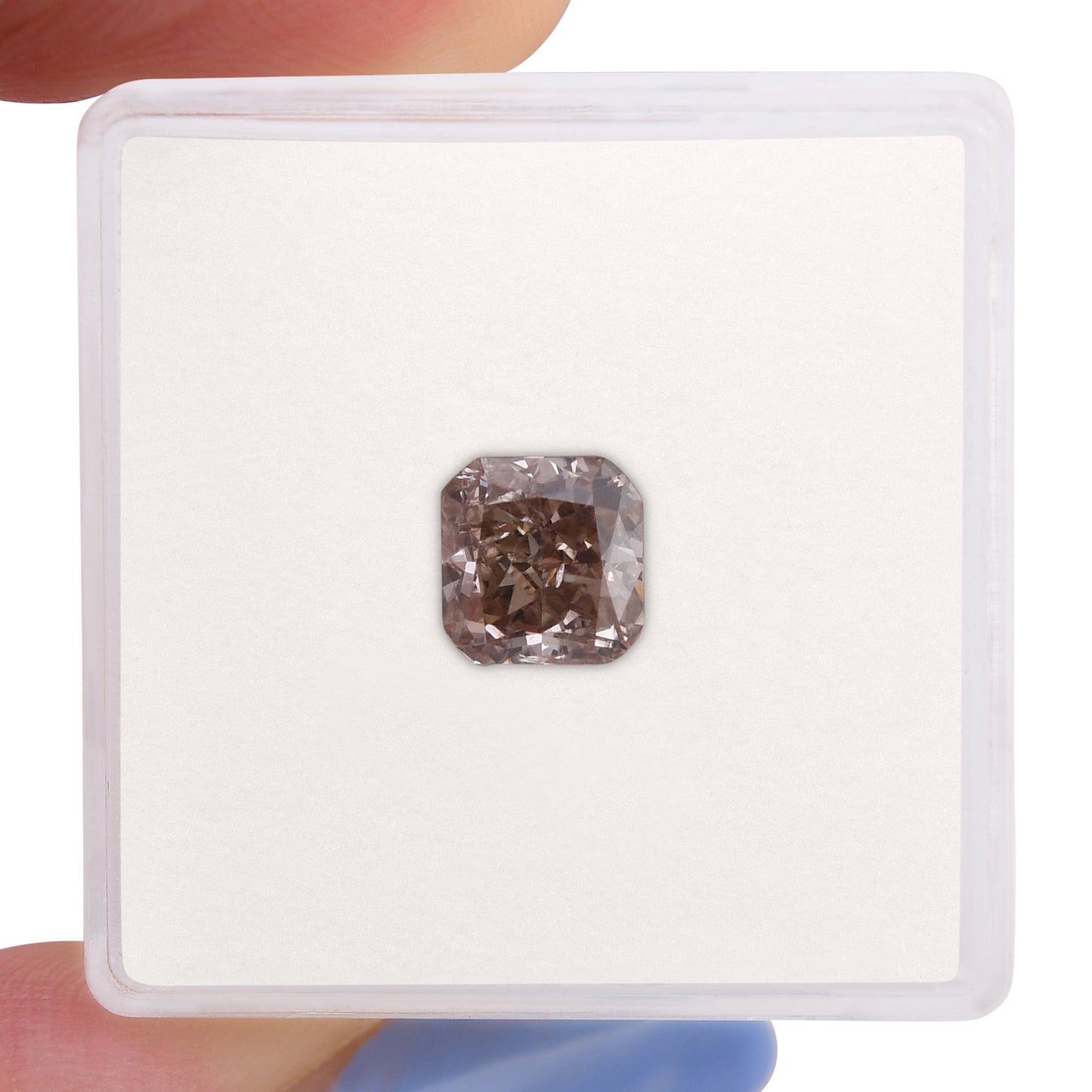 1,41 Karat Fancy Orange Brown Cushion Diamond (SI2) GIA