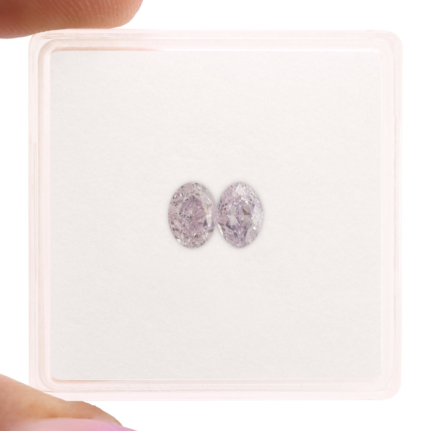 0,61 Karat Fancy Light Purplish Pink Octagon-Diamanten VS1