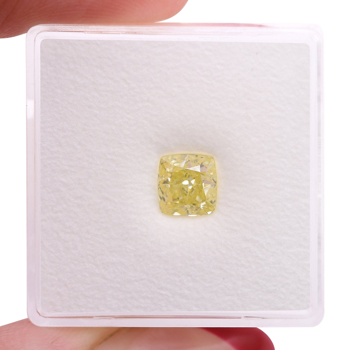1.11 Carat Fancy Yellow Cushion Diamond SI1 GIA