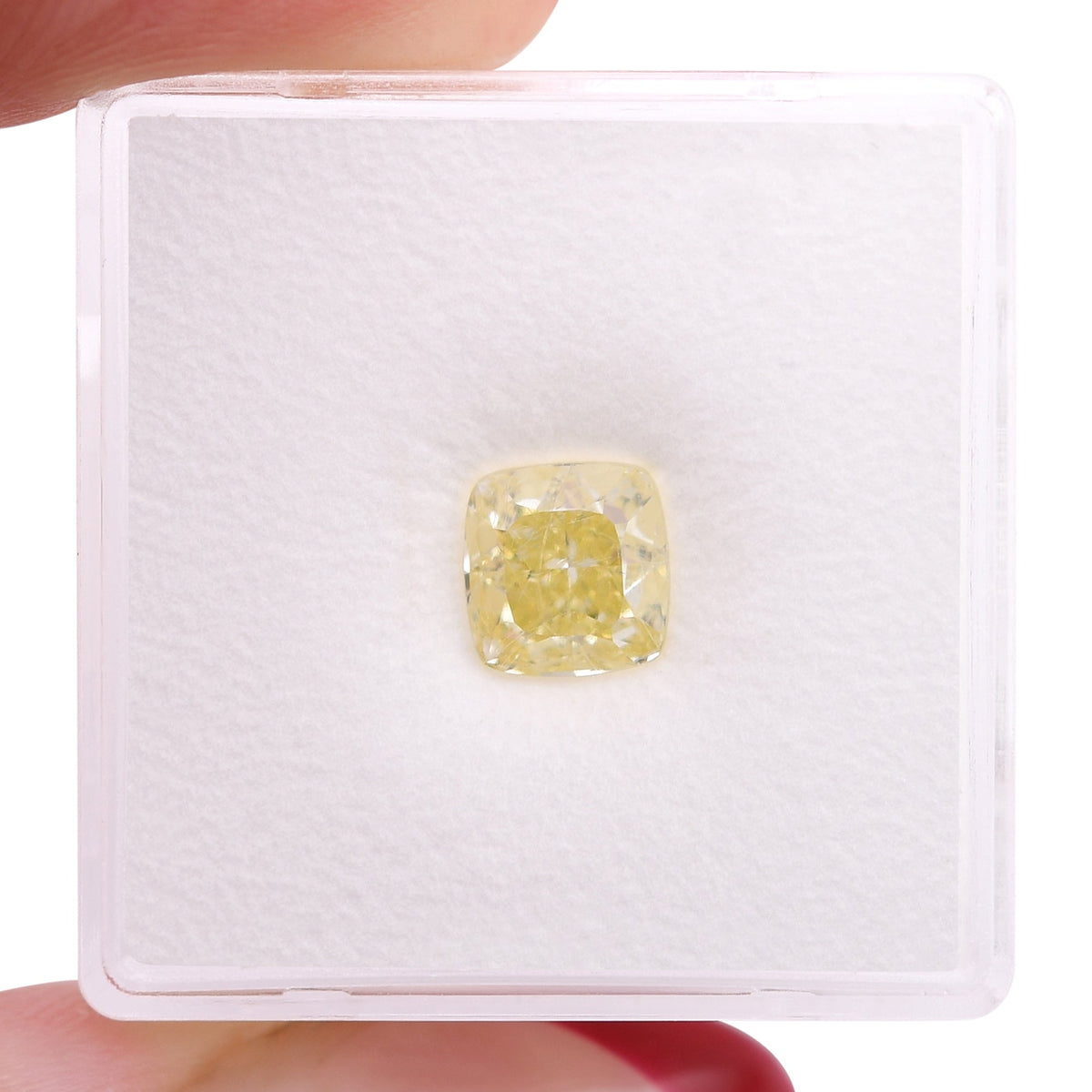 1,51 Karat Fancy Yellow Cushion Diamond VS1 GIA