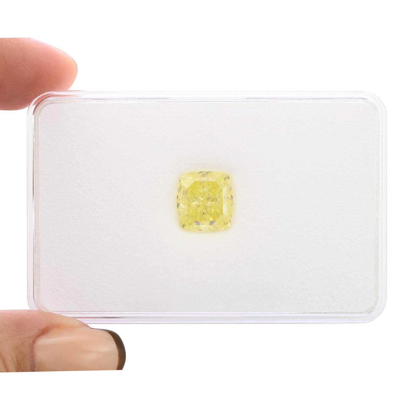 5,02 Karat Fancy Yellow Cushion Diamond VVS2 GIA