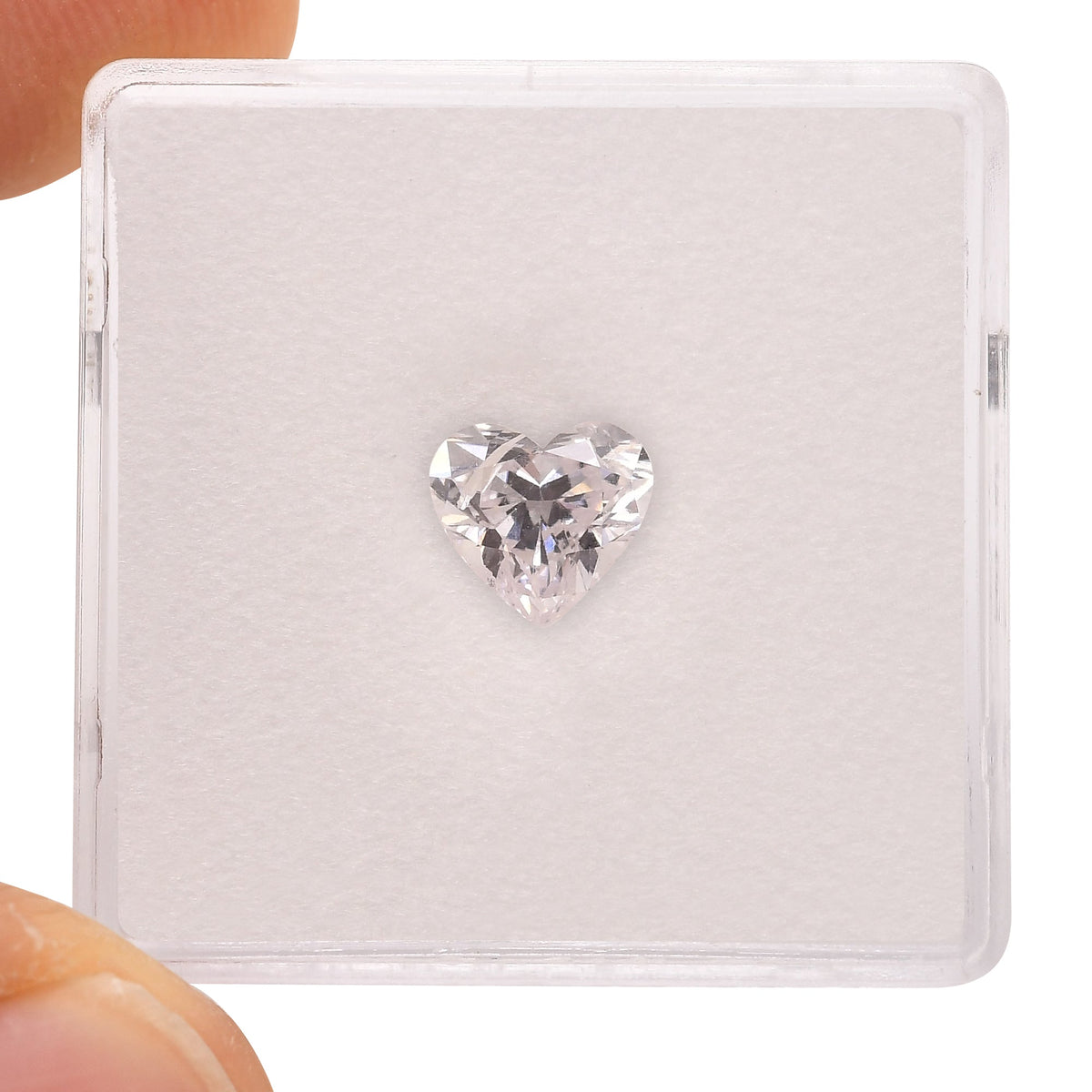 1.03 Carat Faint Pink Heart Diamond (I1) GIA