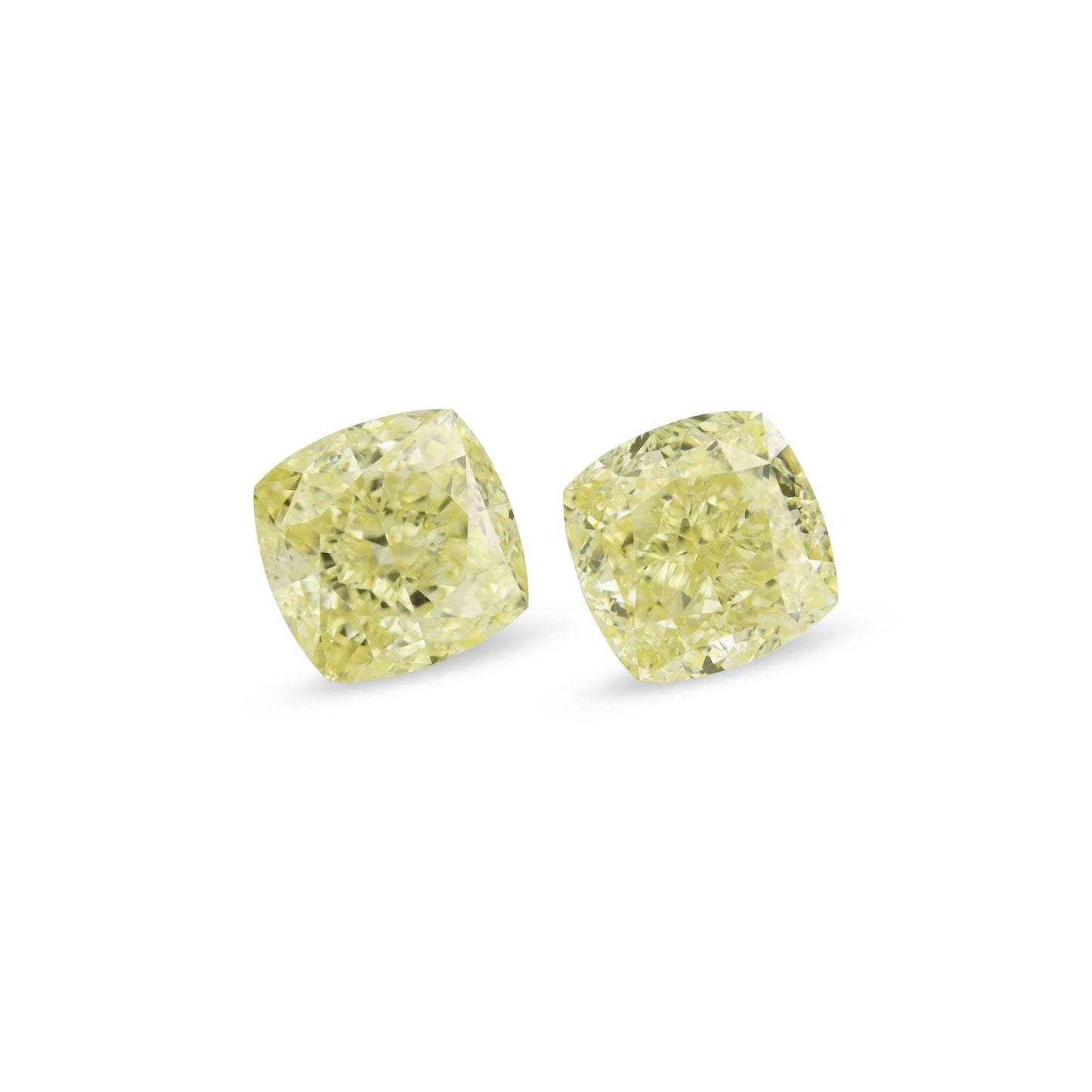 3,04 Karat Fancy Light Yellow Cushion Diamanten VS2