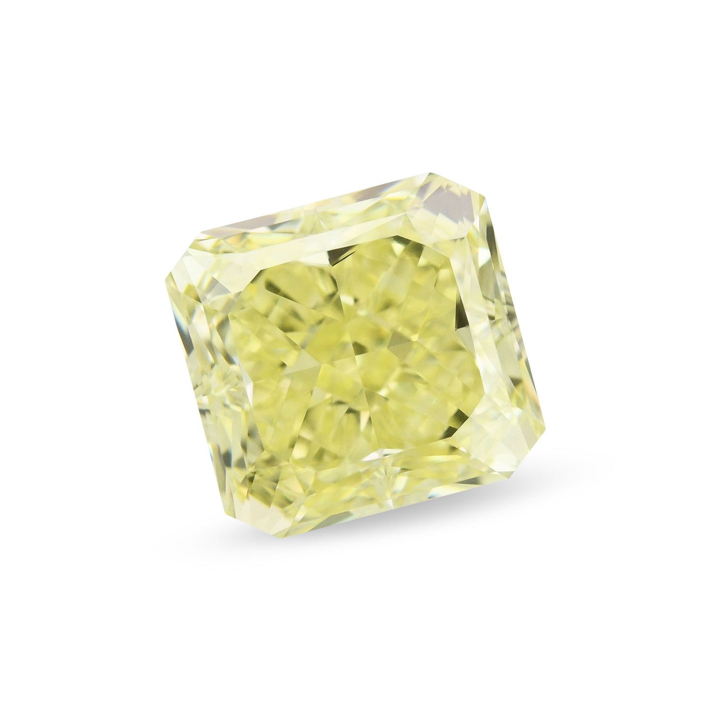 2,52 Karat Fancy Yellow Radiant FL GIA