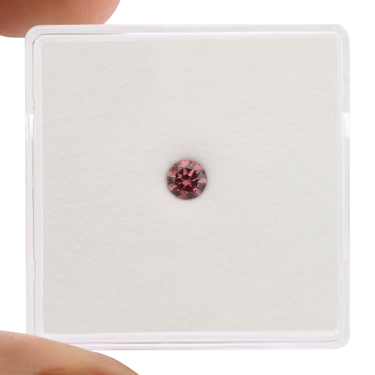 0.15 Carat Fancy Vivid Pink Round Brilliant Argyle Diamond (SI2) GIA