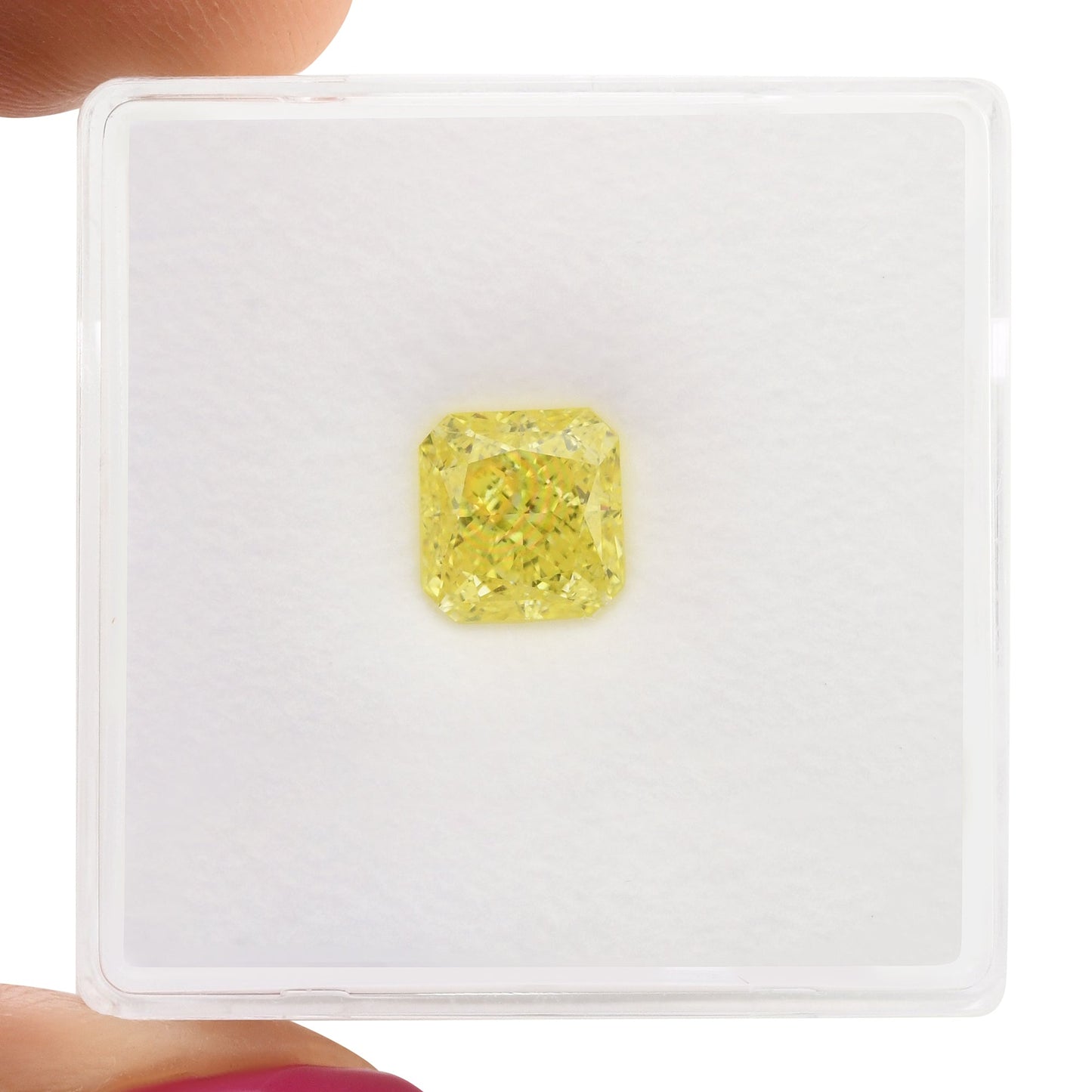 1,53 Karat Fancy Intense Yellow Radiant VS1 GIA