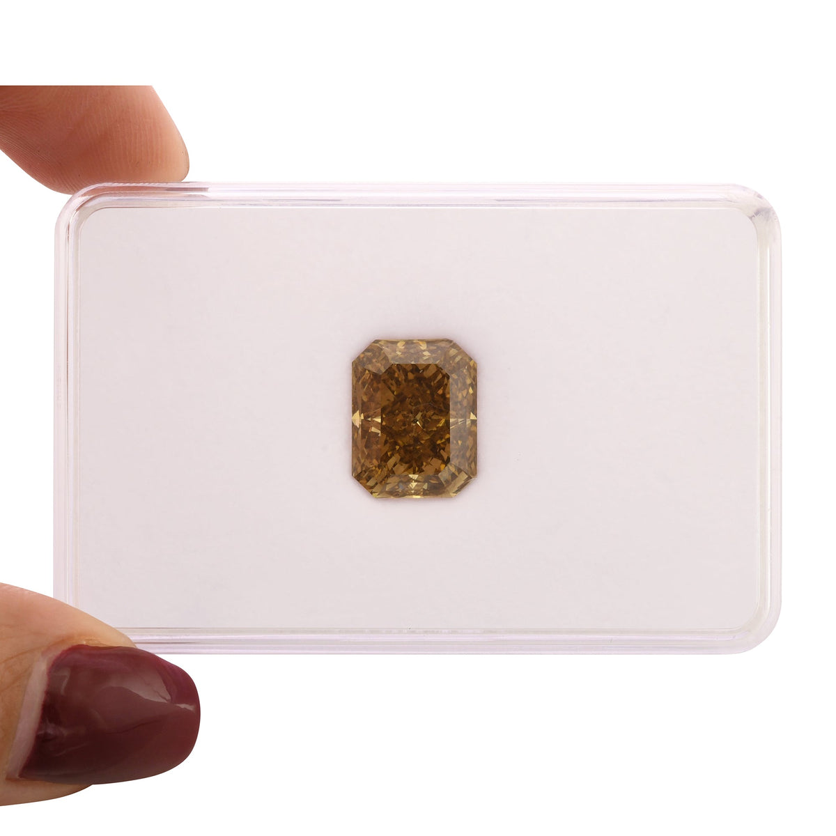 Strahlender Diamant | 7,02 ct | Fancy Deep Yellow Brown | SI1 | GIA | Ref 710141