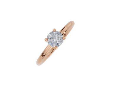 18ct Round 0.30Carat F/G VS/SI Plain Plain 4Pr Diamond Ring