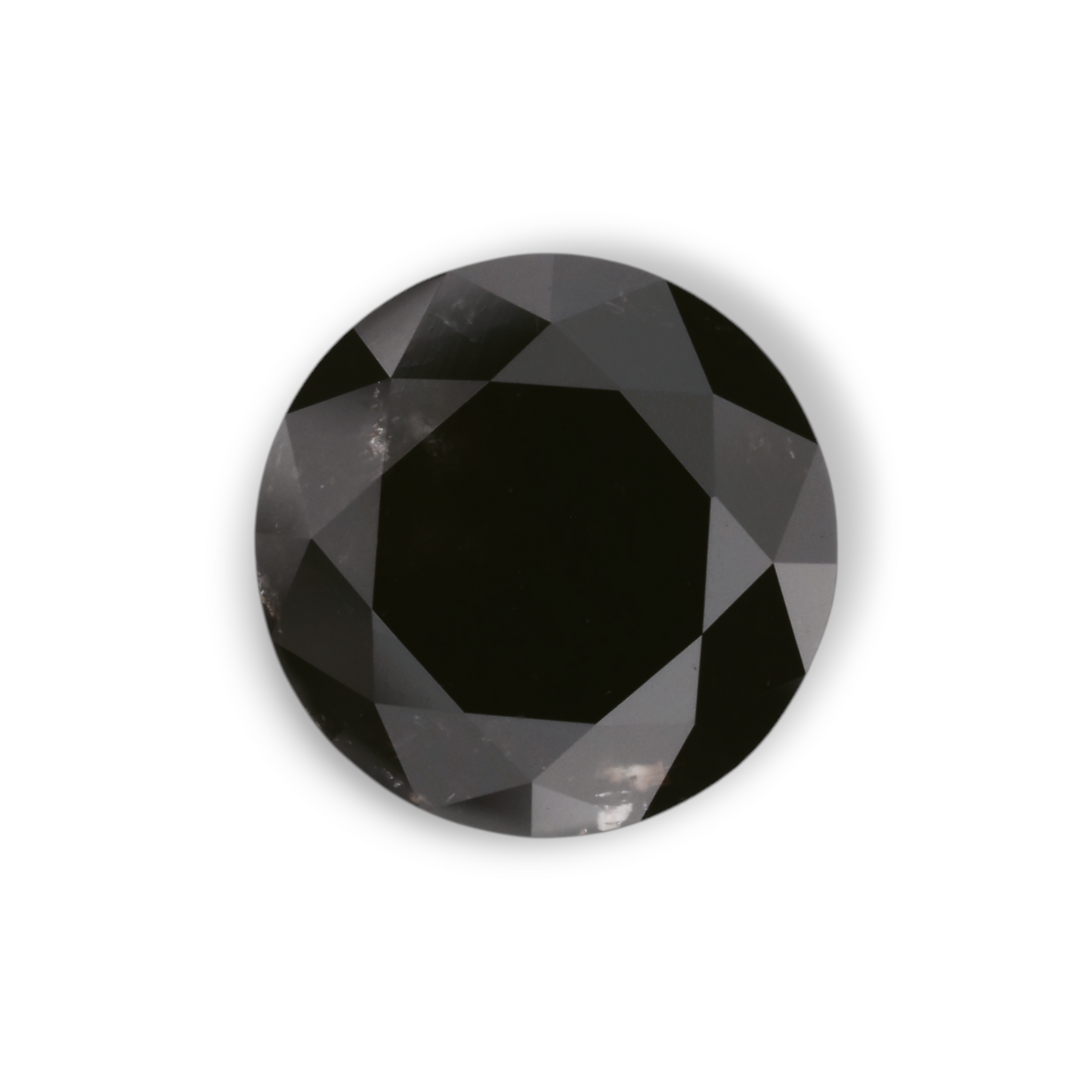 2,34 Karat natürlicher schwarzer runder Diamant (GIA)