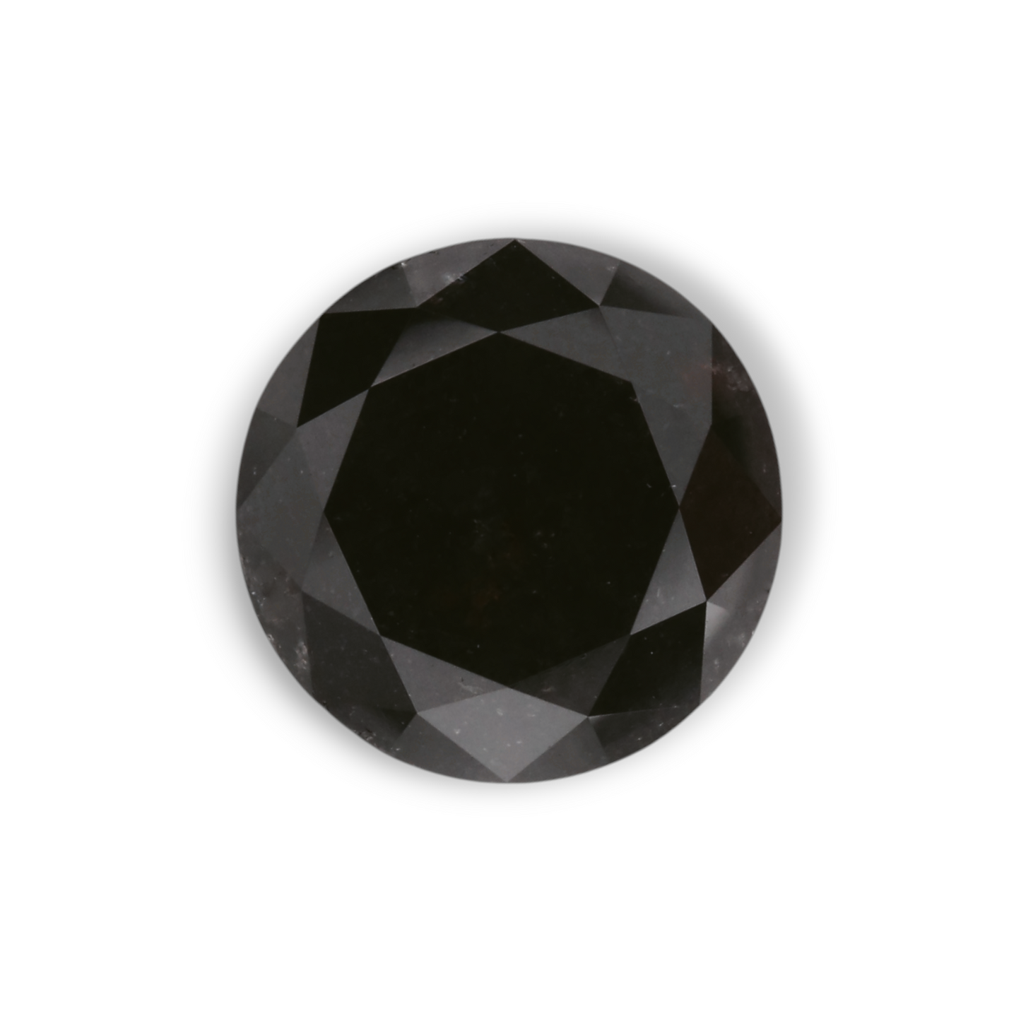 1,85 Karat natürlicher schwarzer runder Diamant (GIA)