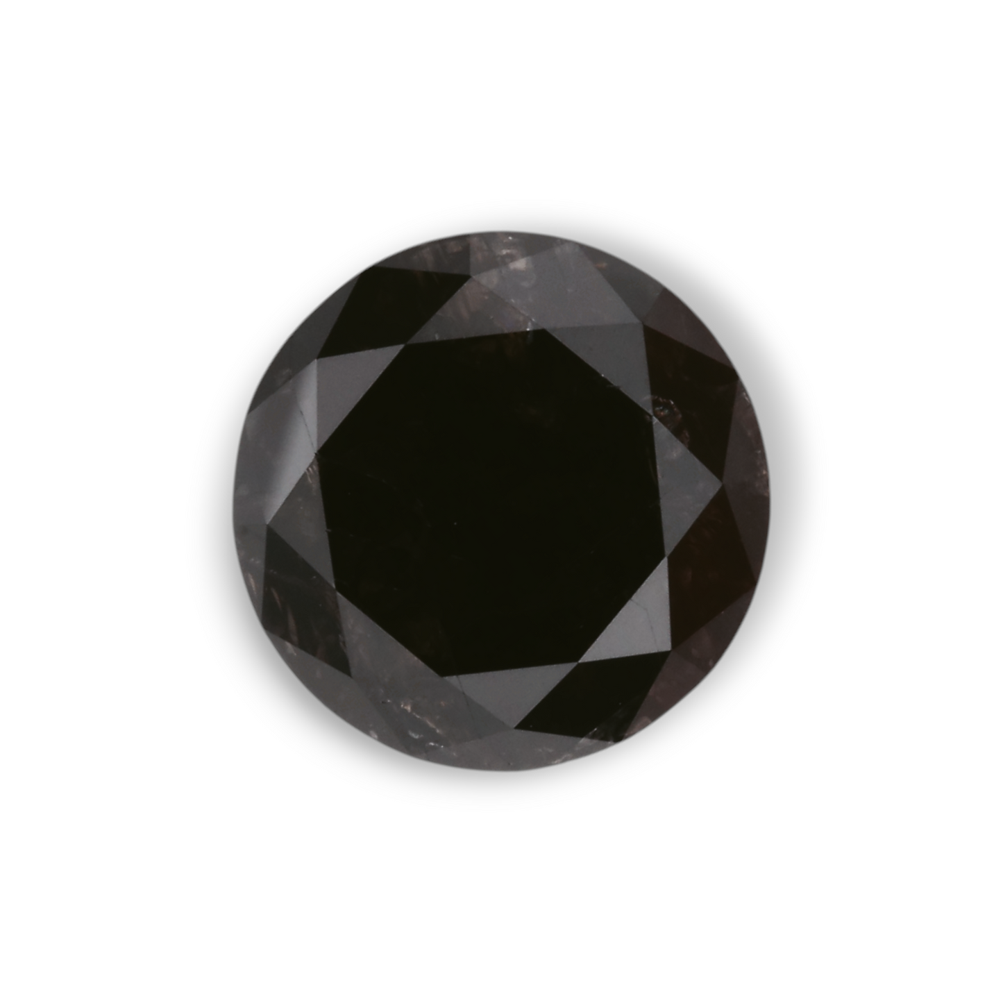1,7 Karat natürlicher schwarzer runder Diamant (GIA)