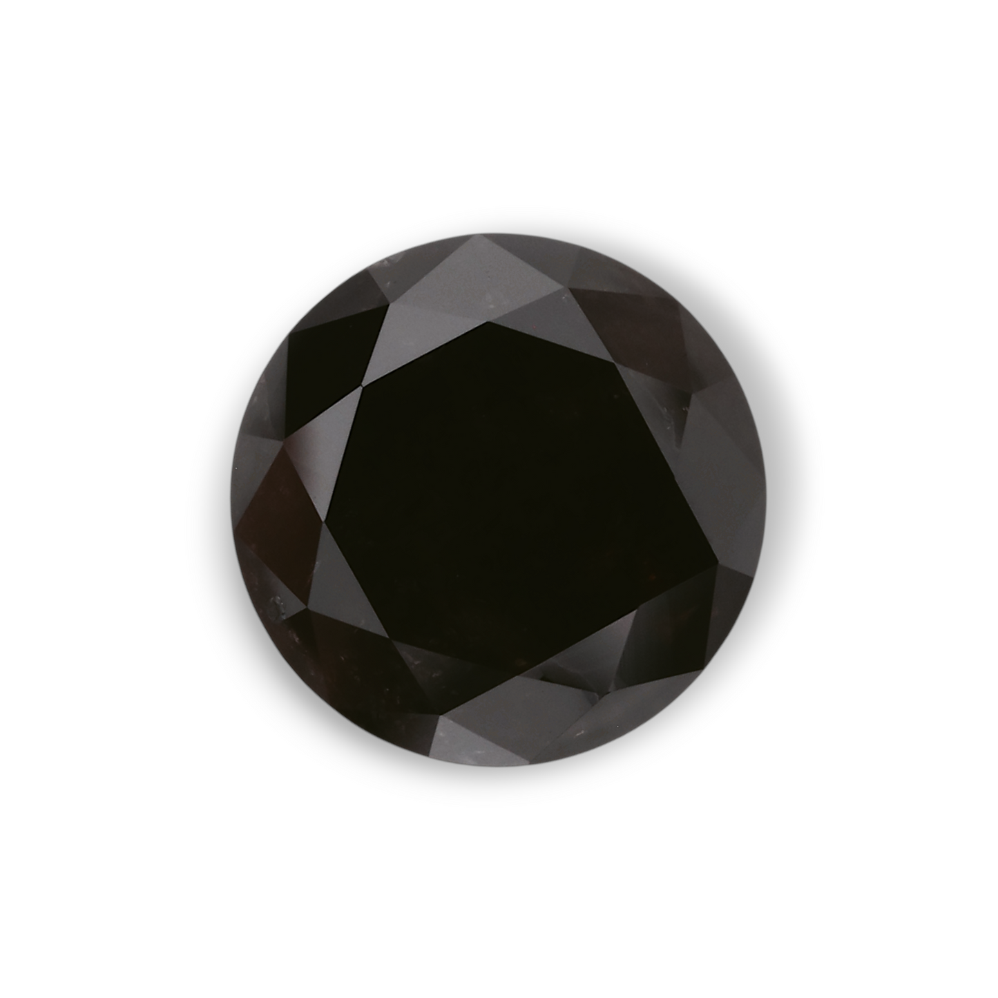 2,32 Karat natürlicher schwarzer runder Diamant (GIA)