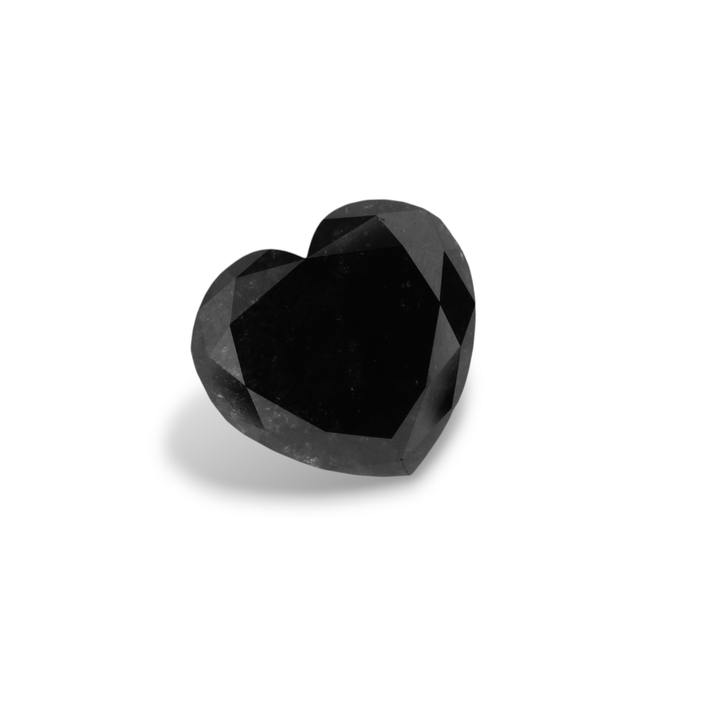 3.11 Carat Natural Black Heart Diamond GIA