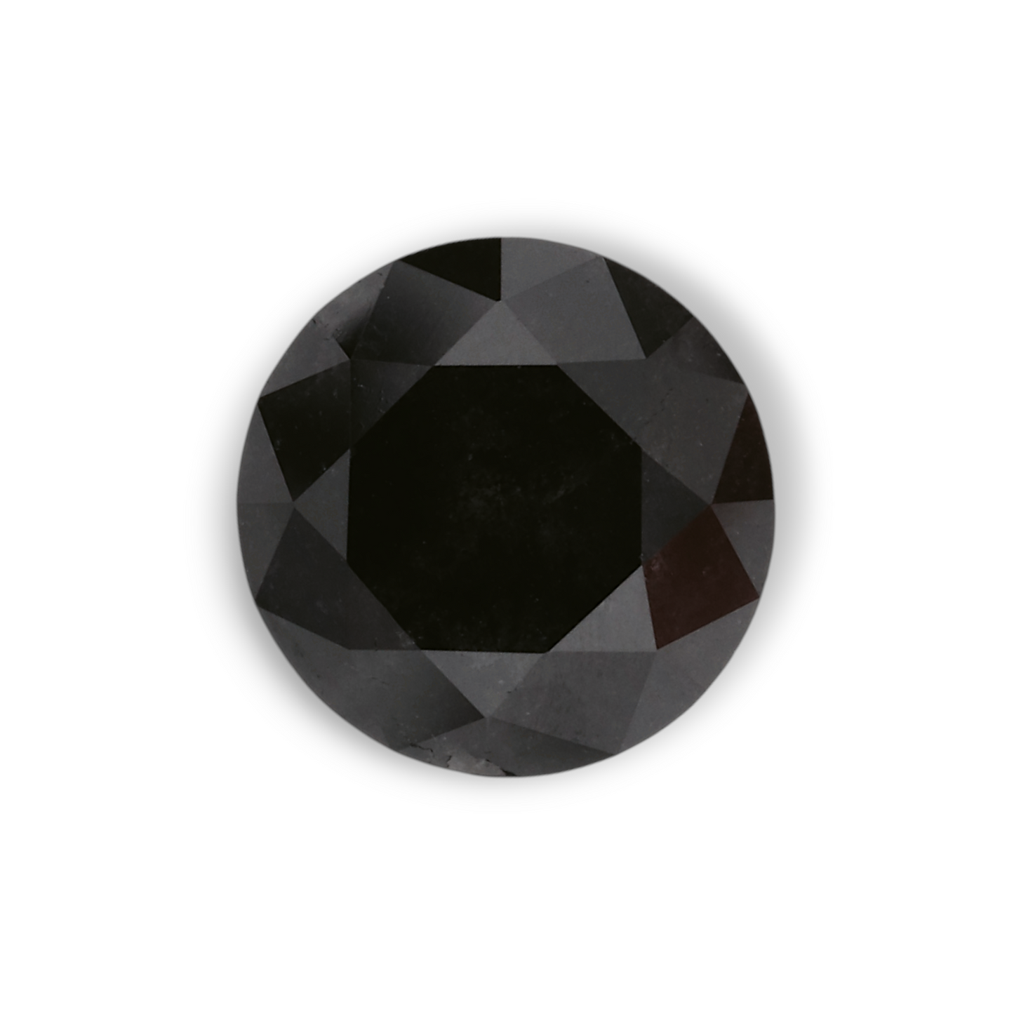 1,41 Karat Natürlicher Schwarzer Runder Diamant GIA